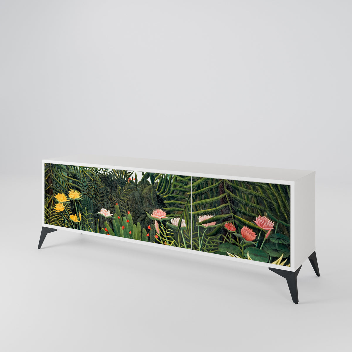 VIRGIN FOREST WITH SUNSET Mueble de TV de 3 Puertas
