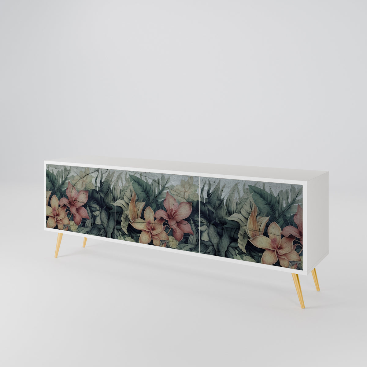 HEAVENLY BLOOM Mueble de TV de 3 Puertas