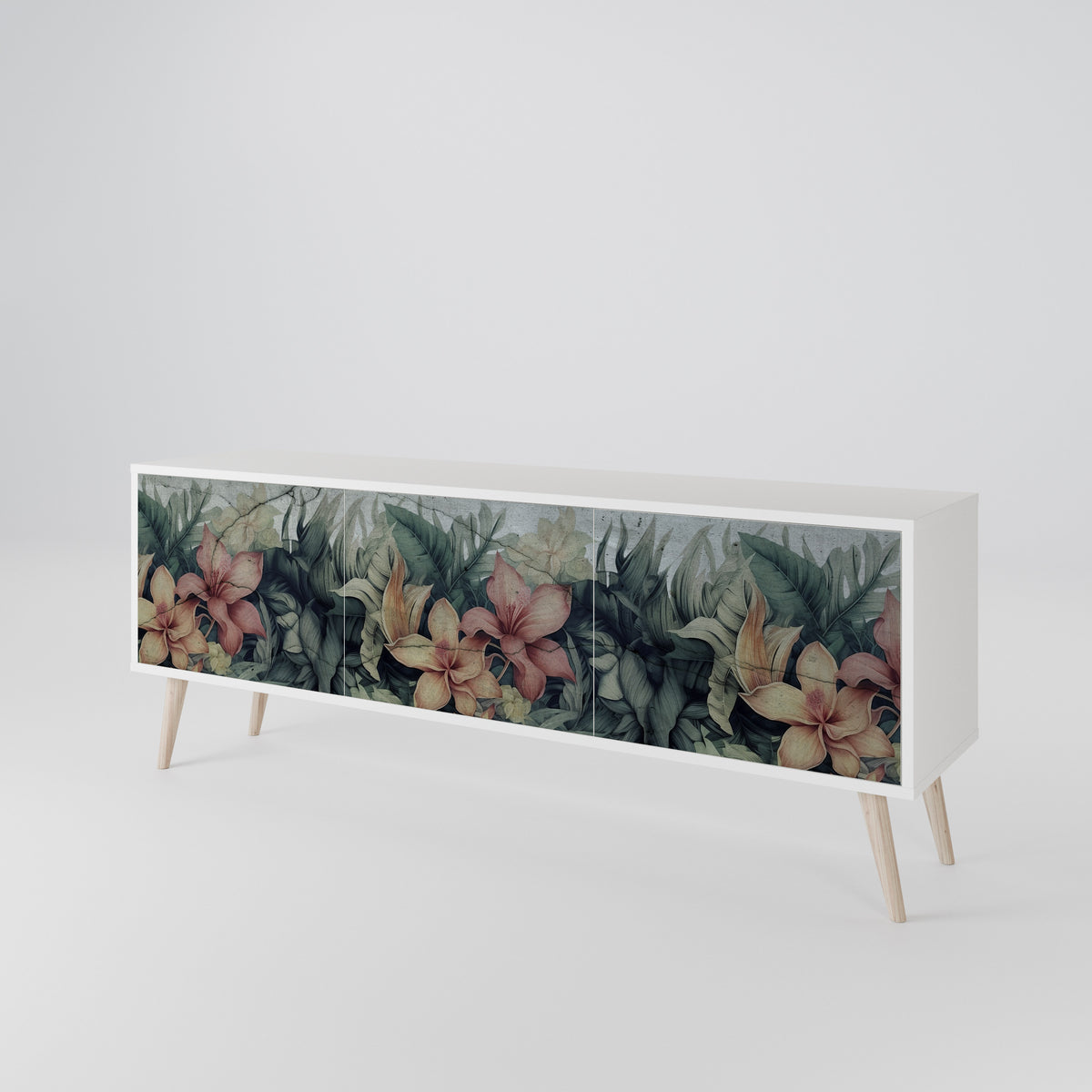 HEAVENLY BLOOM Mueble de TV de 3 Puertas