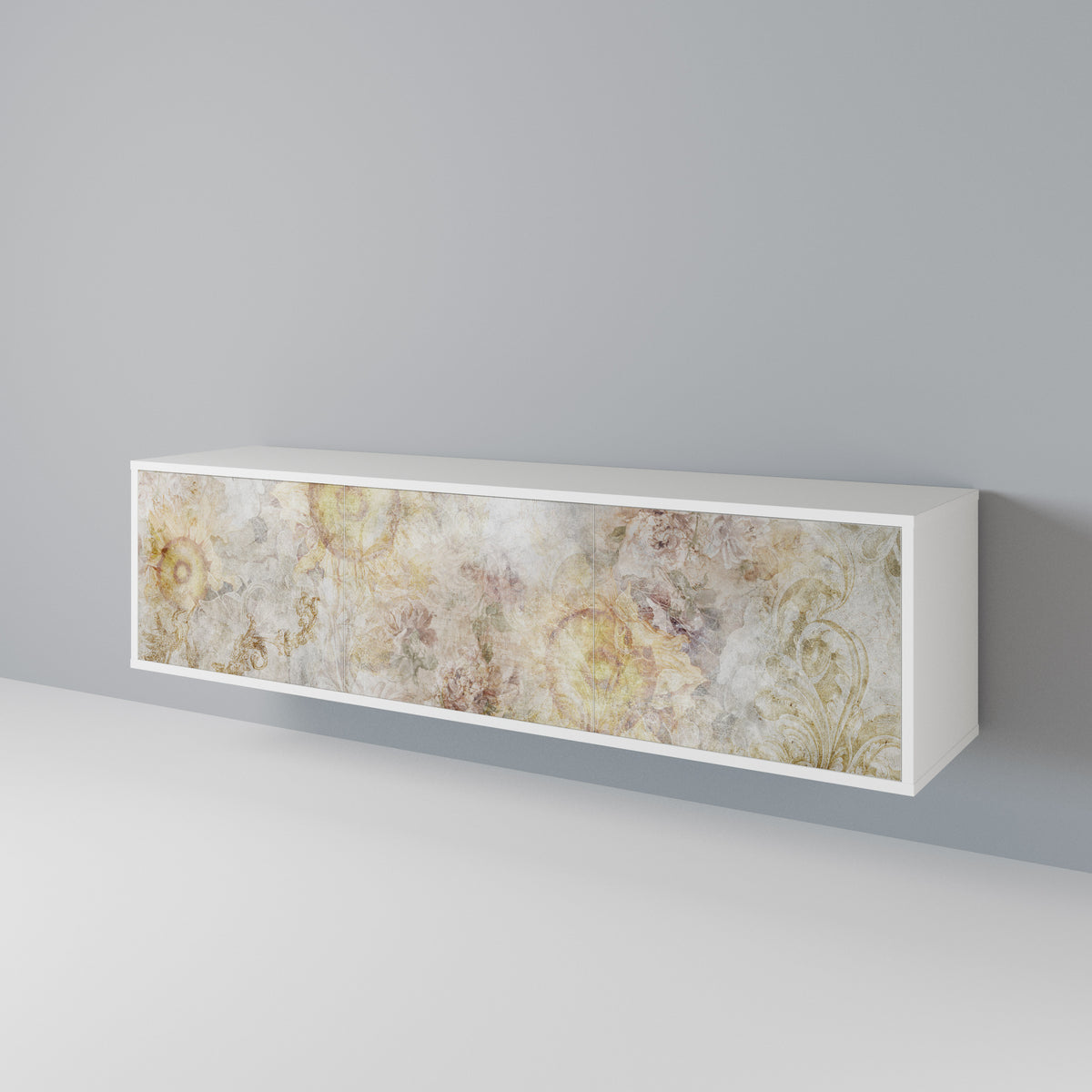 SUNFLOWER BLUR Mueble de TV de 3 Puertas