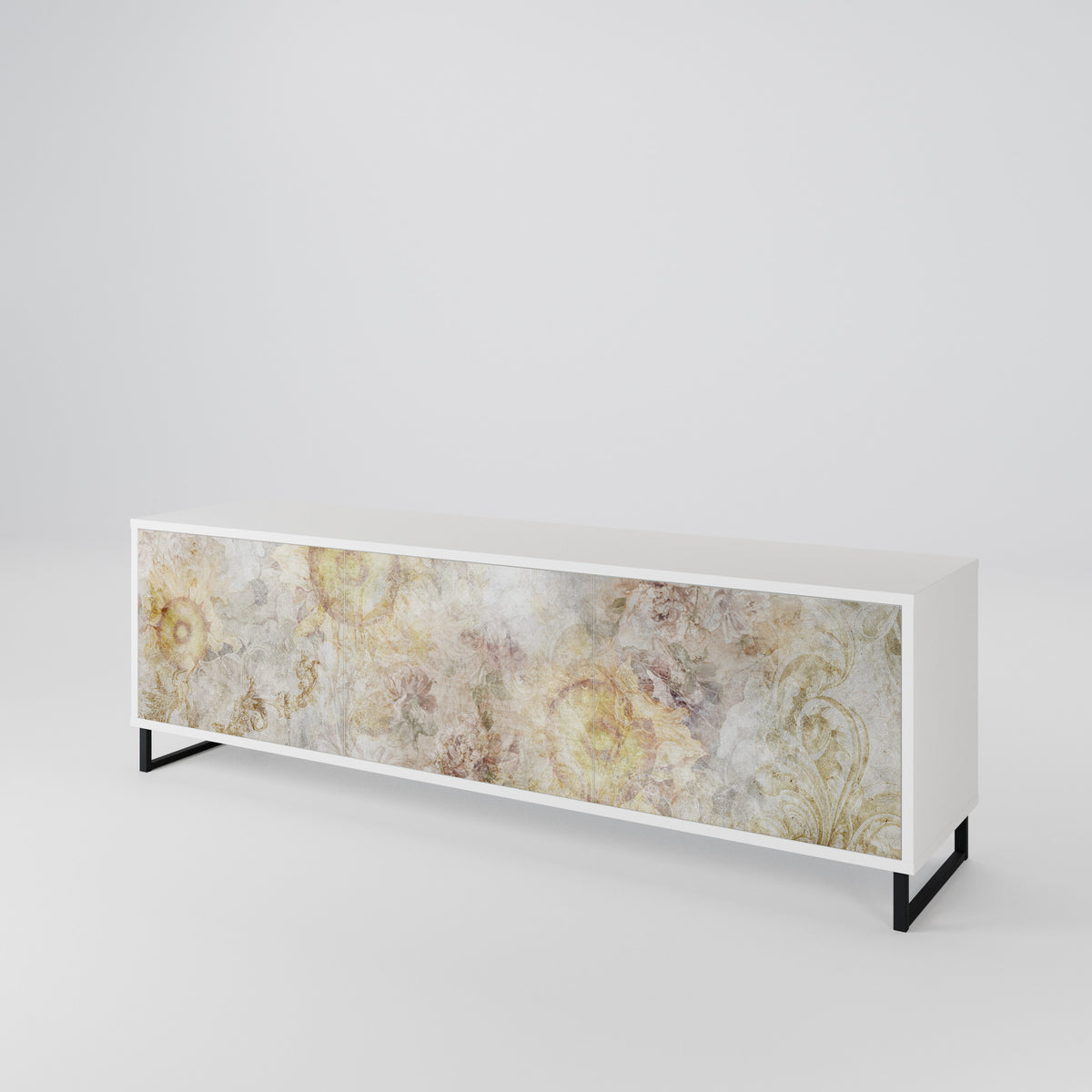 SUNFLOWER BLUR Mueble de TV de 3 Puertas