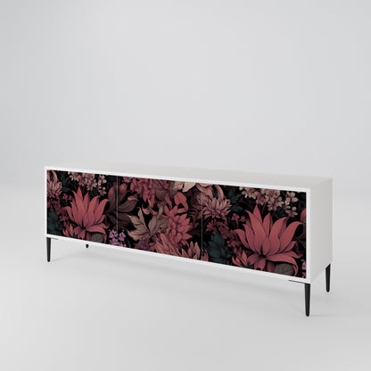 FLORAL WHISPER Mueble de TV de 3 Puertas