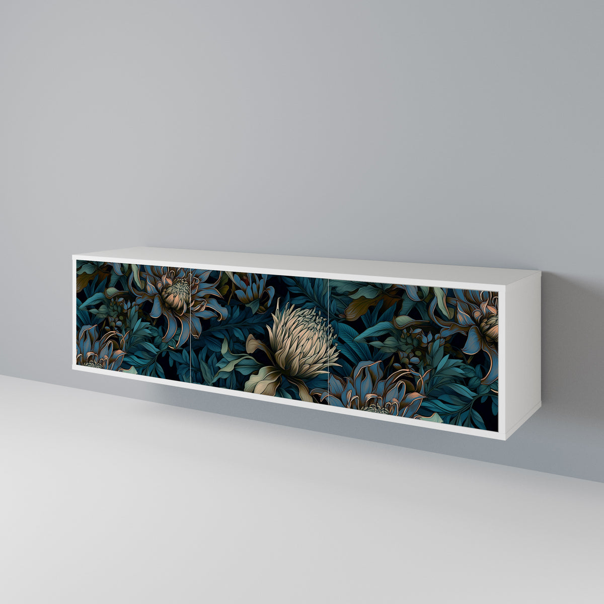 TWILIGHT BLOOM Mueble de TV de 3 Puertas