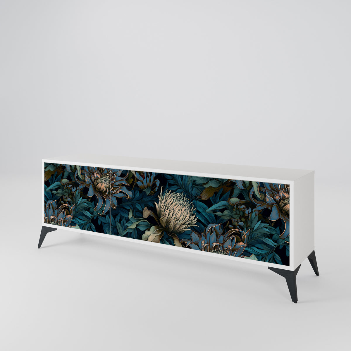 TWILIGHT BLOOM Mueble de TV de 3 Puertas