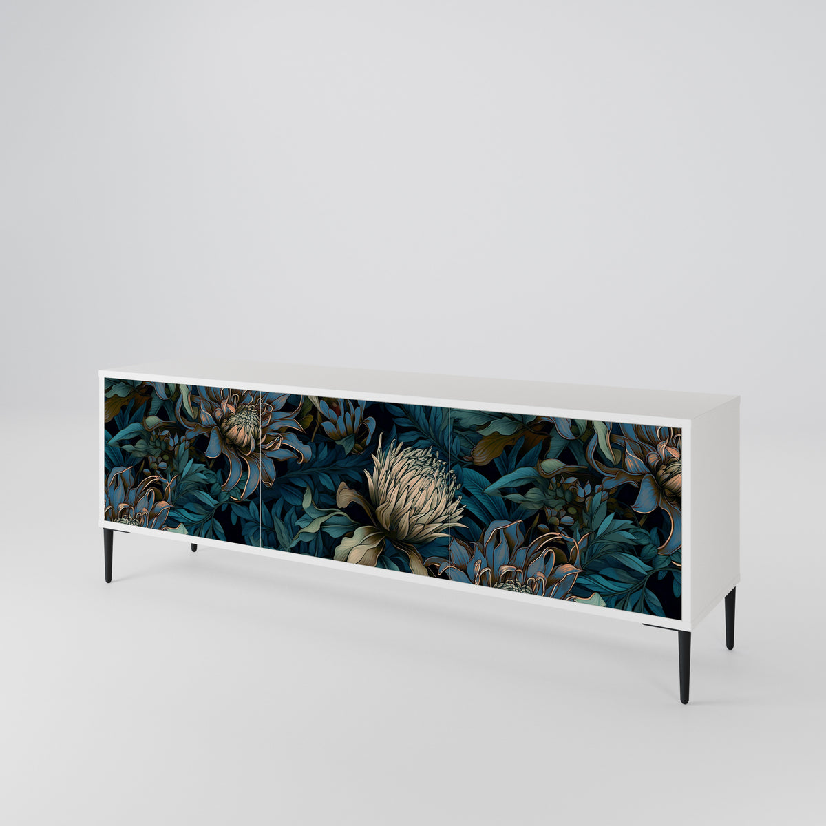 TWILIGHT BLOOM Mueble de TV de 3 Puertas