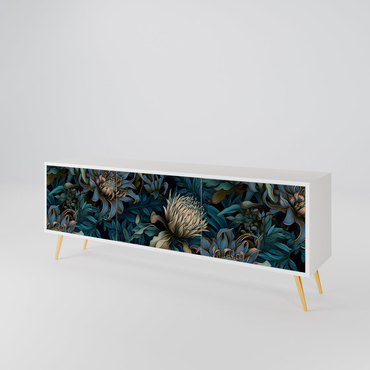 TWILIGHT BLOOM Mueble de TV de 3 Puertas