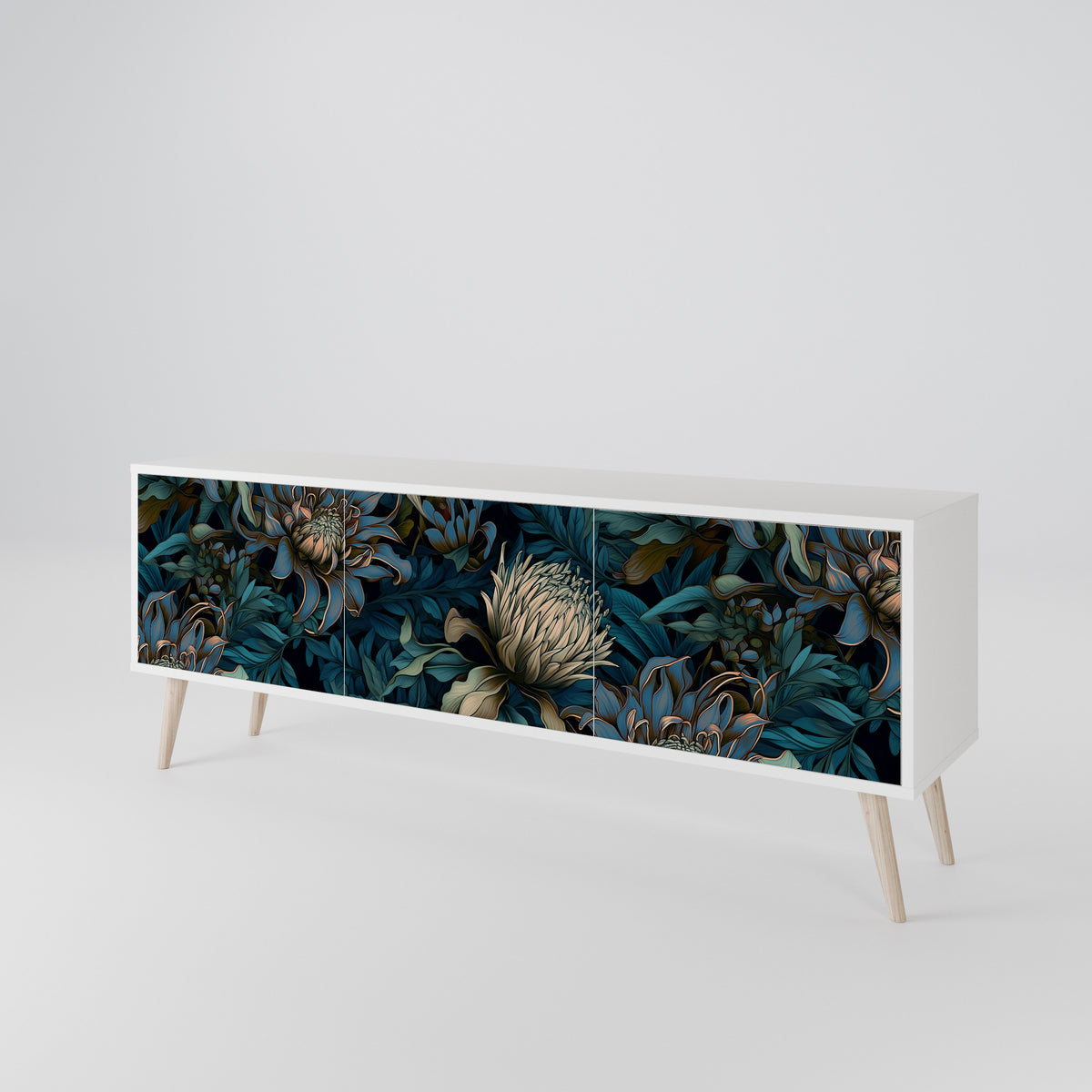 TWILIGHT BLOOM Mueble de TV de 3 Puertas