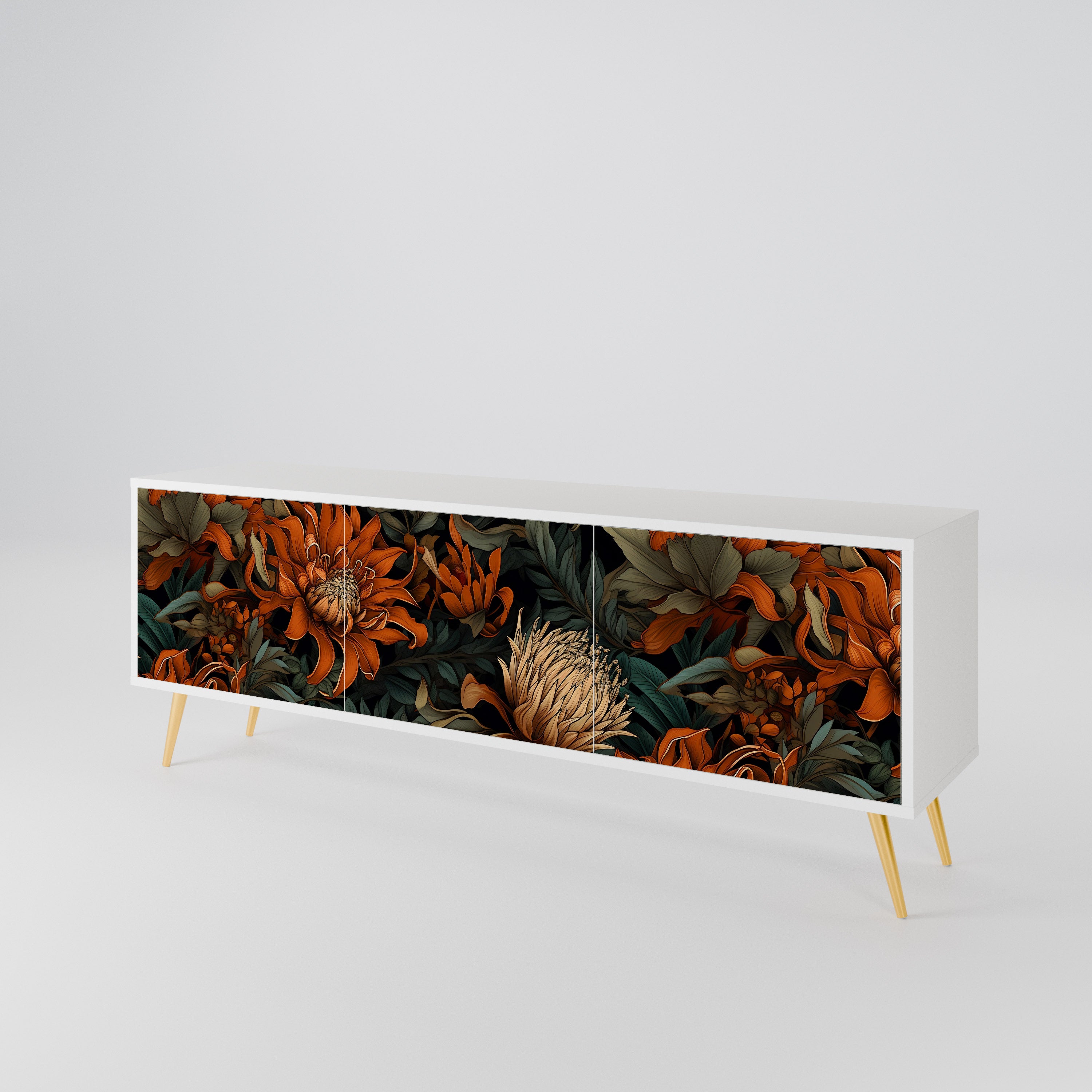 DAWN BLOOM 3-Door TV Cabinet