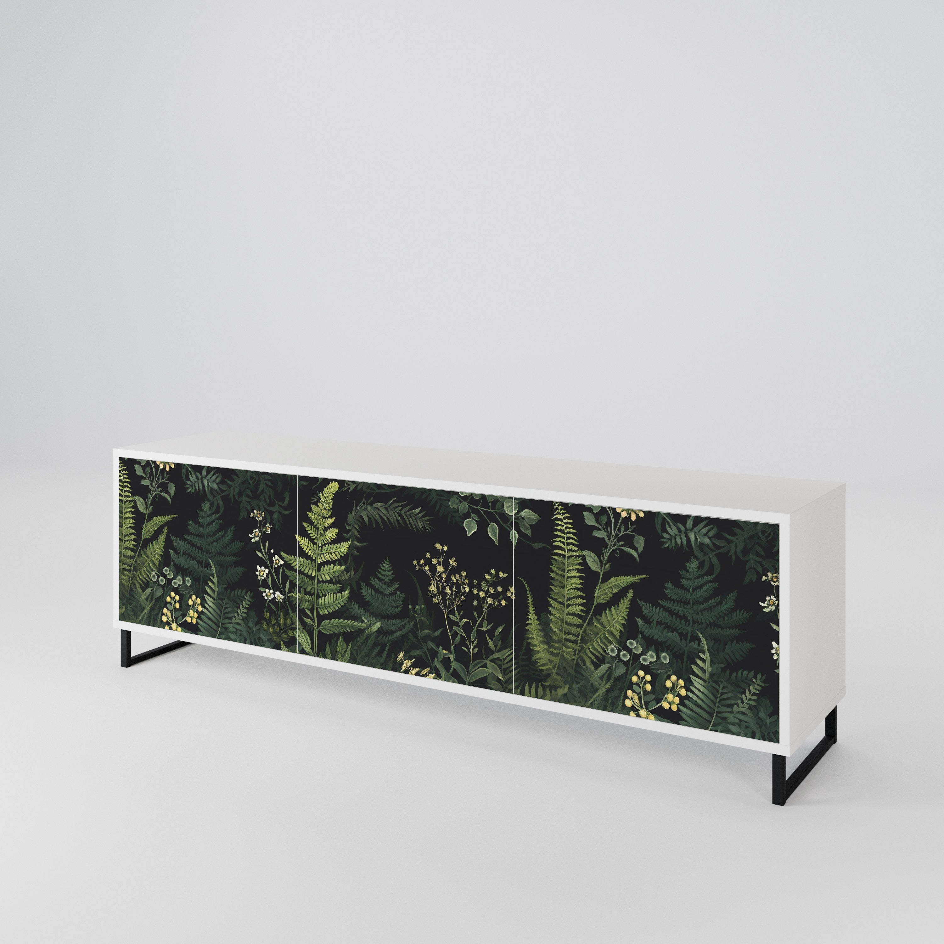 FERN FLOWERS Mueble de TV de 3 Puertas