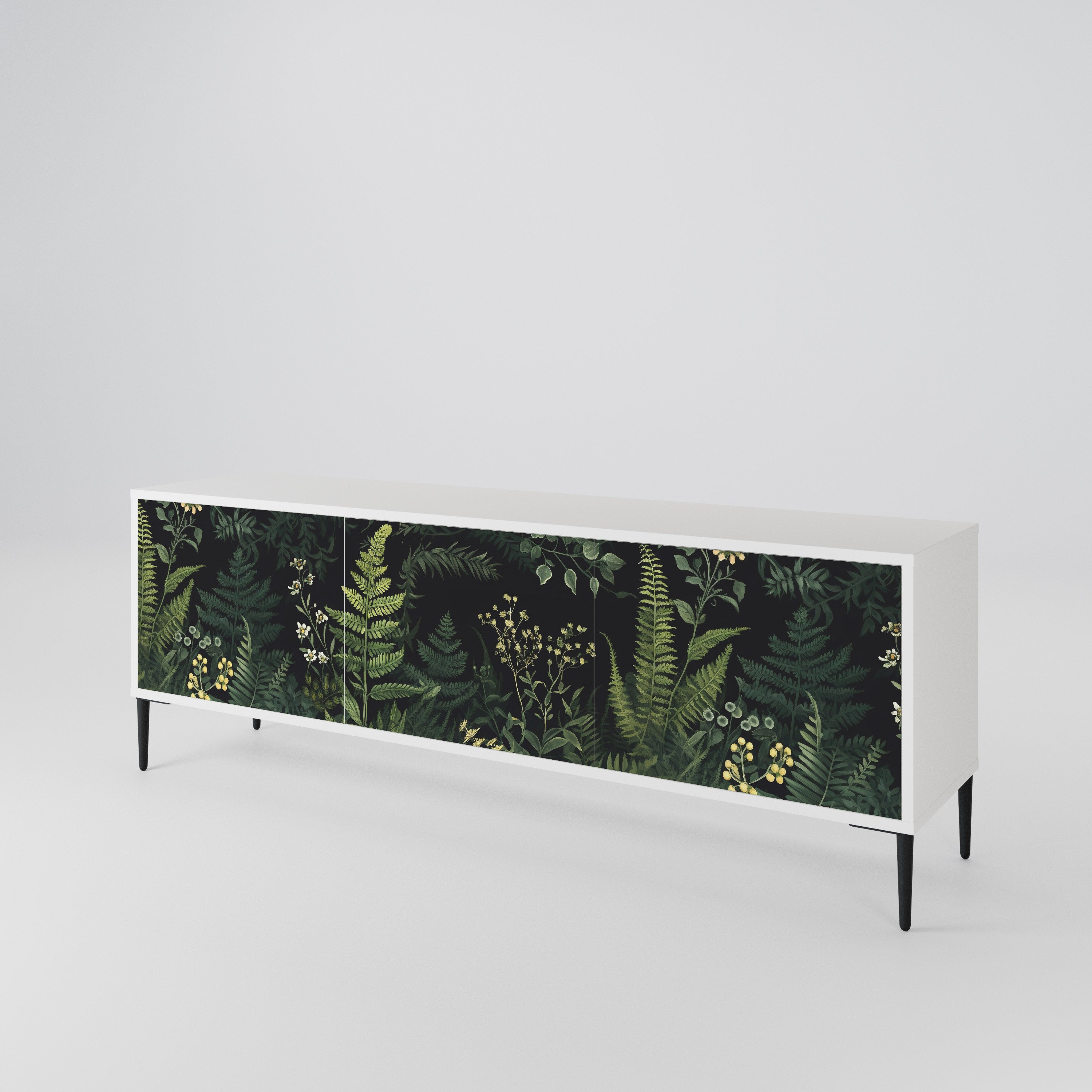 FERN FLOWERS Mueble de TV de 3 Puertas
