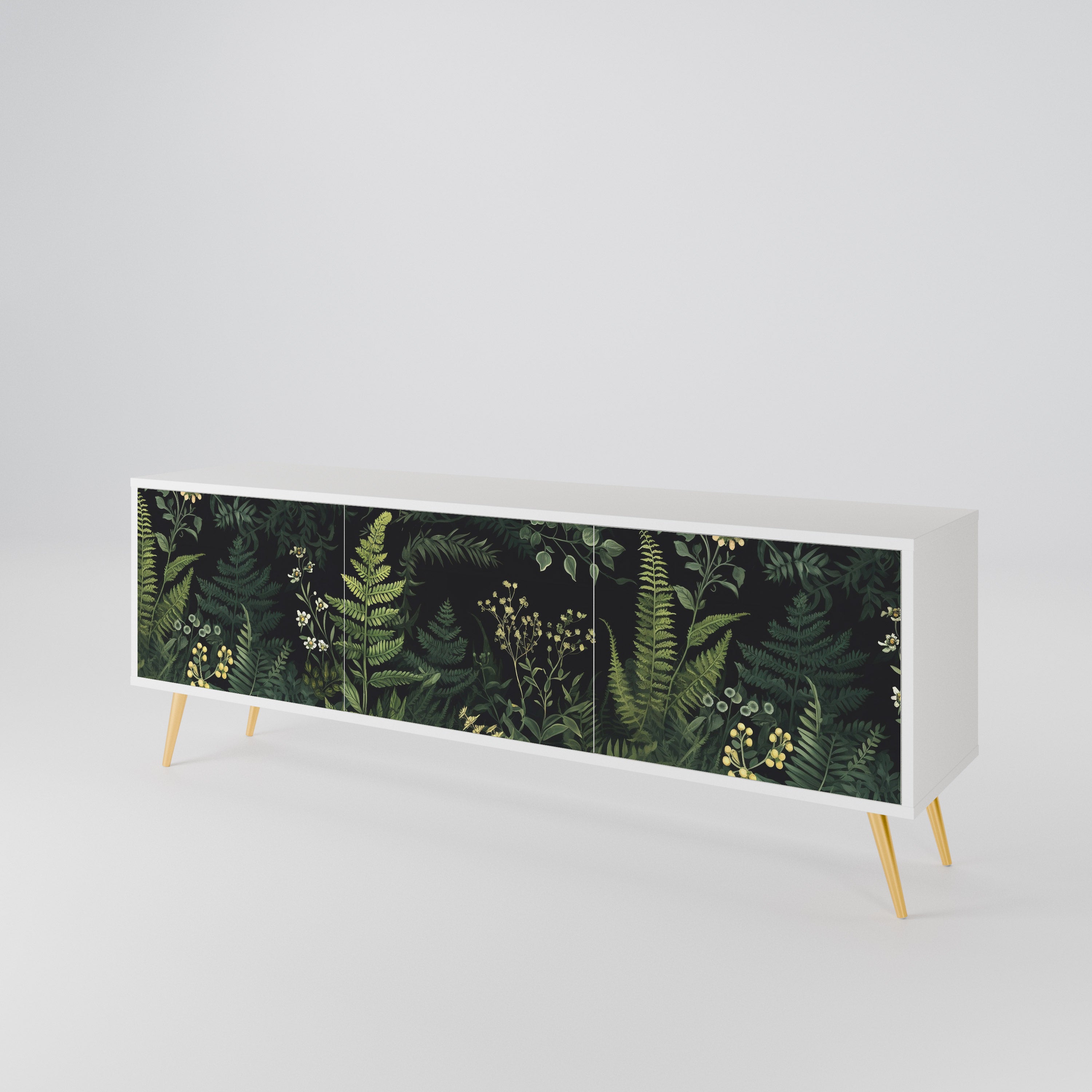 FERN FLOWERS Mueble de TV de 3 Puertas