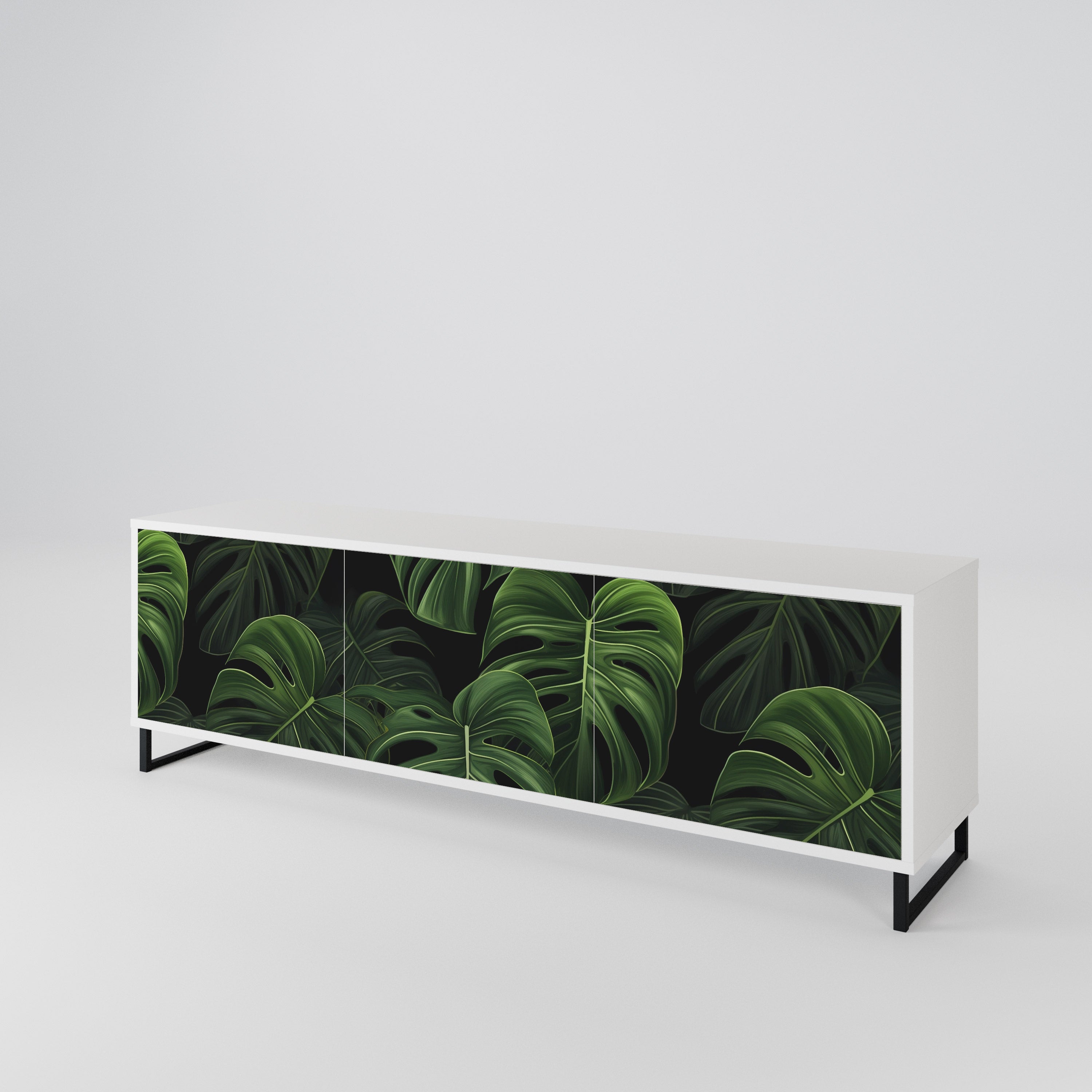 INFINITE MONSTERA Mueble de TV de 3 Puertas