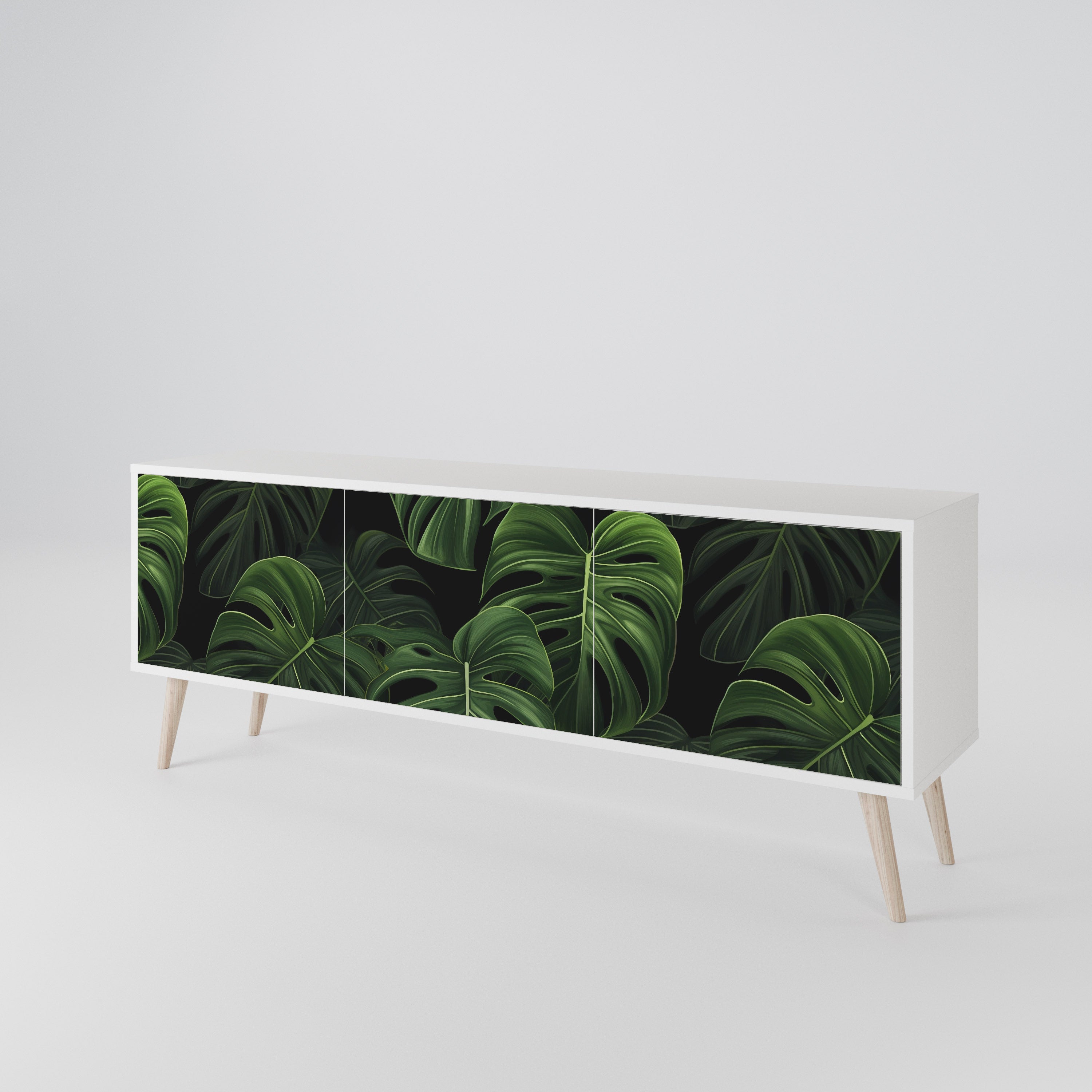 INFINITE MONSTERA Mueble de TV de 3 Puertas