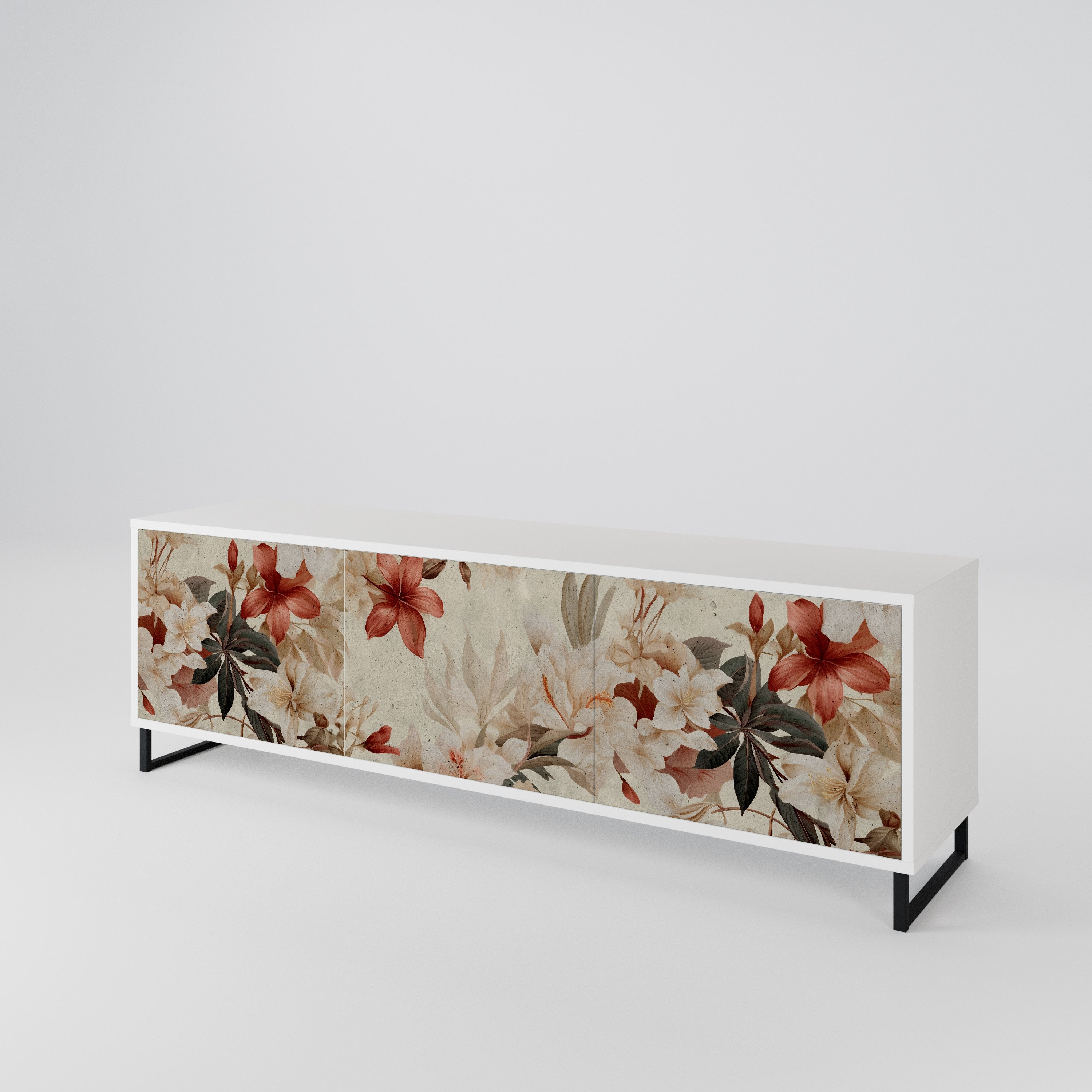 PETAL HARMONY Mueble de TV de 3 Puertas
