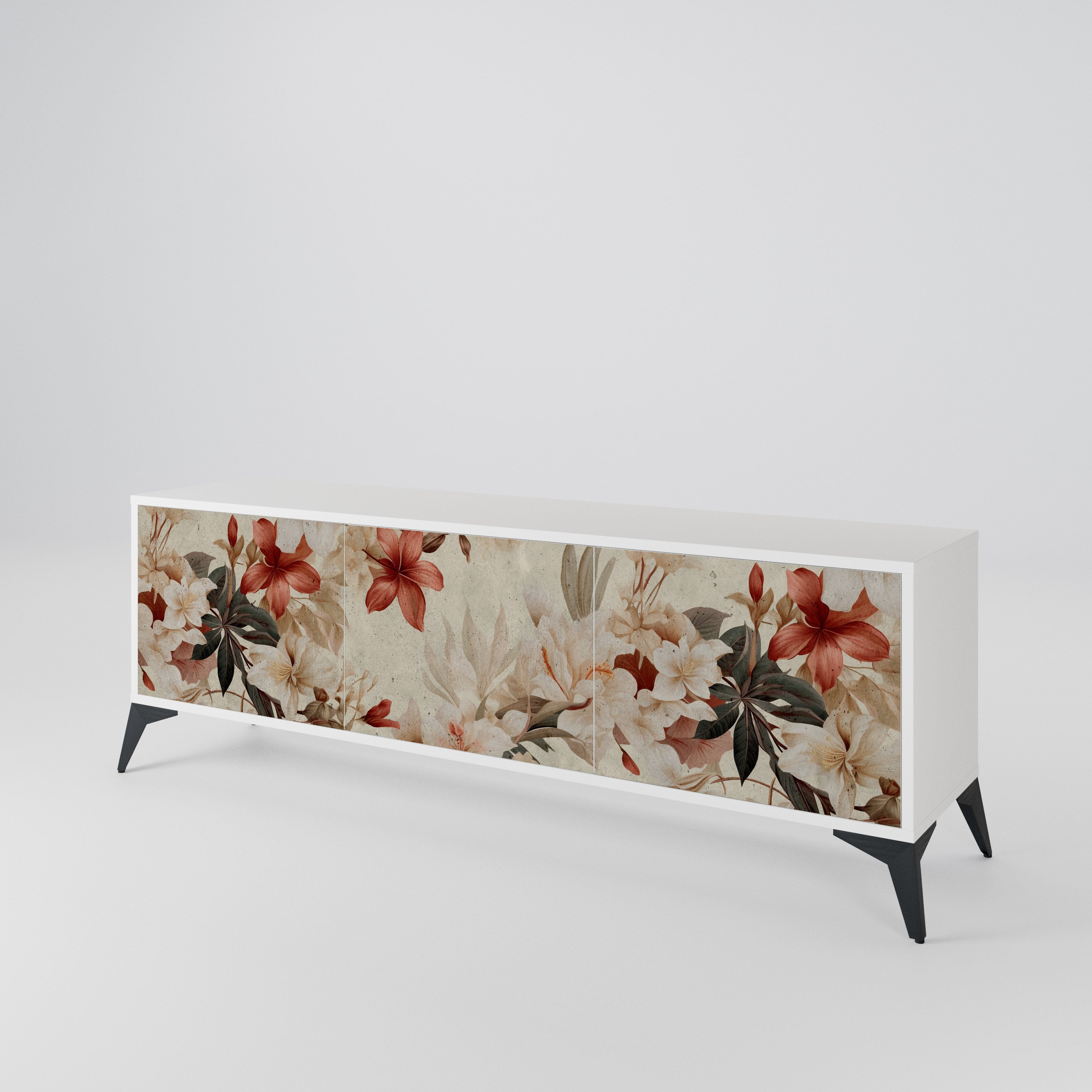 PETAL HARMONY Mueble de TV de 3 Puertas
