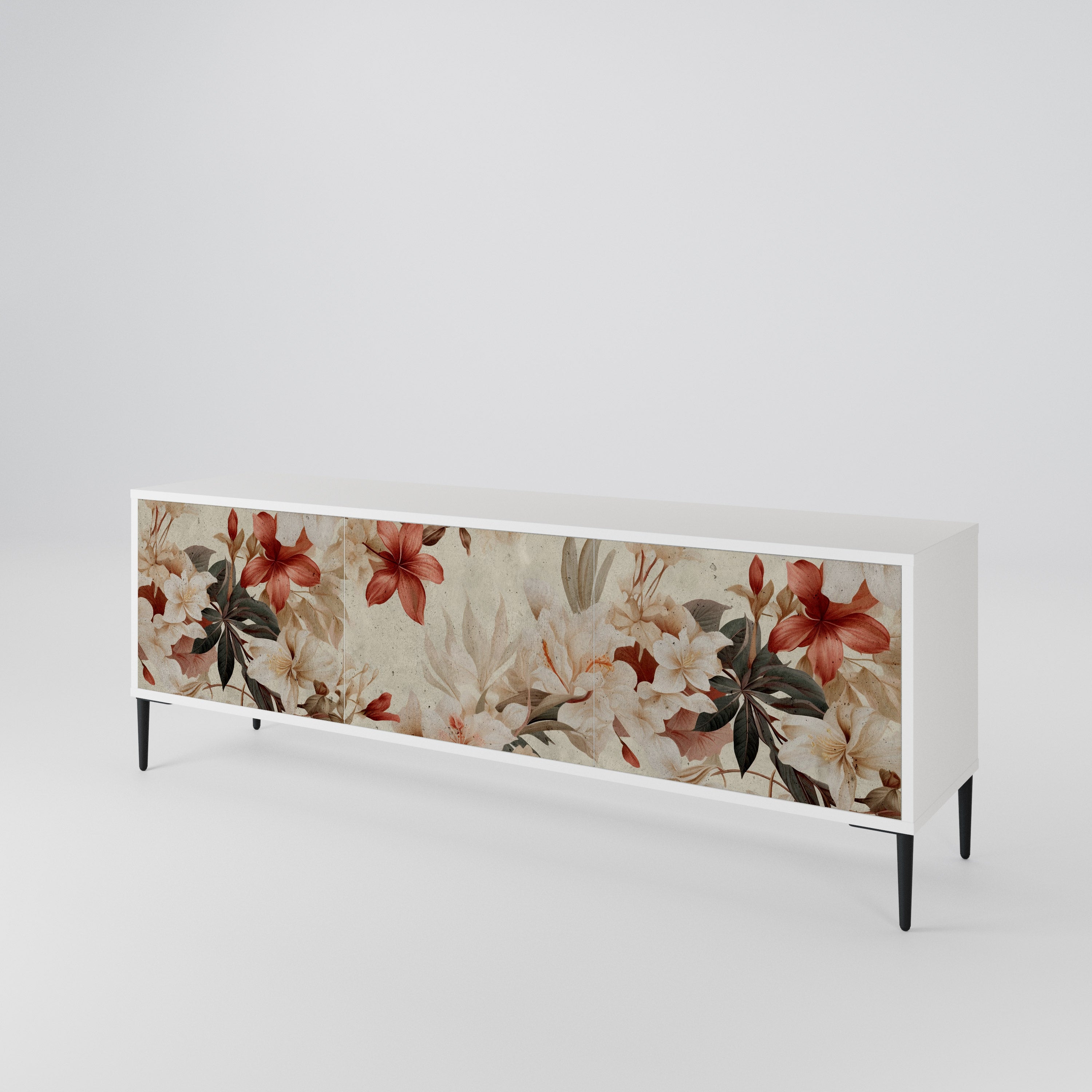 PETAL HARMONY Mueble de TV de 3 Puertas