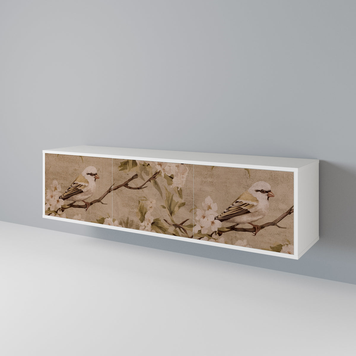 PETAL DISTINGUISH Mueble de TV de 3 Puertas