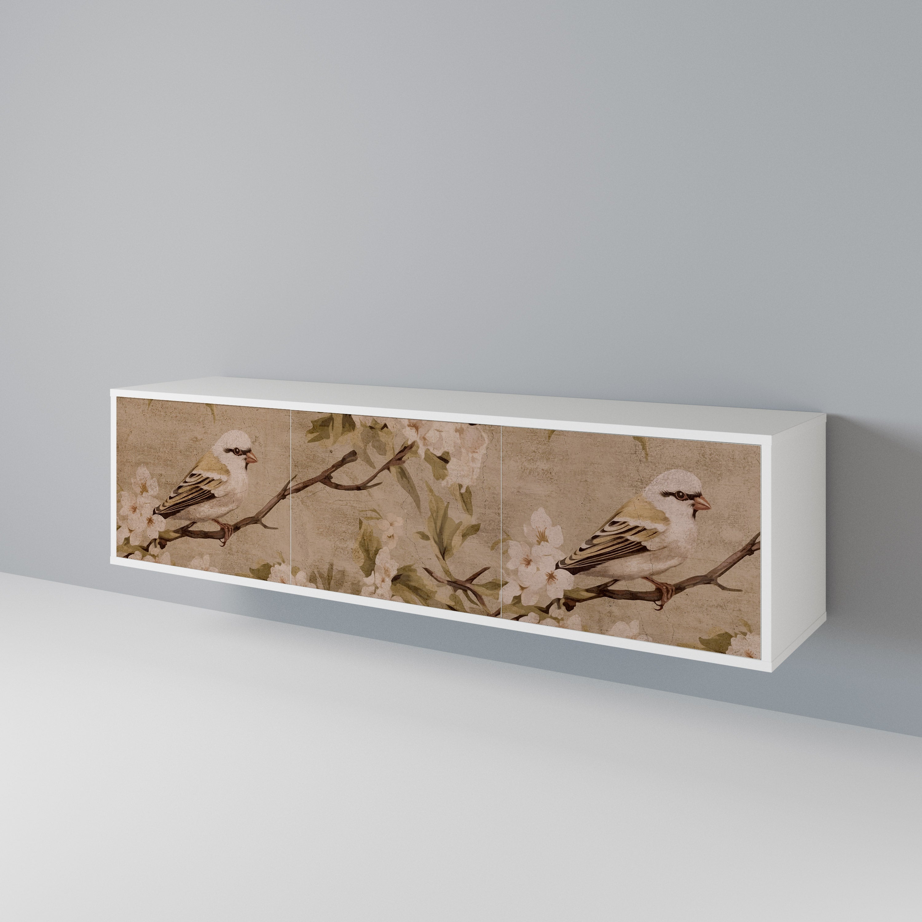 PETAL DISTINGUISH Mueble de TV de 3 Puertas