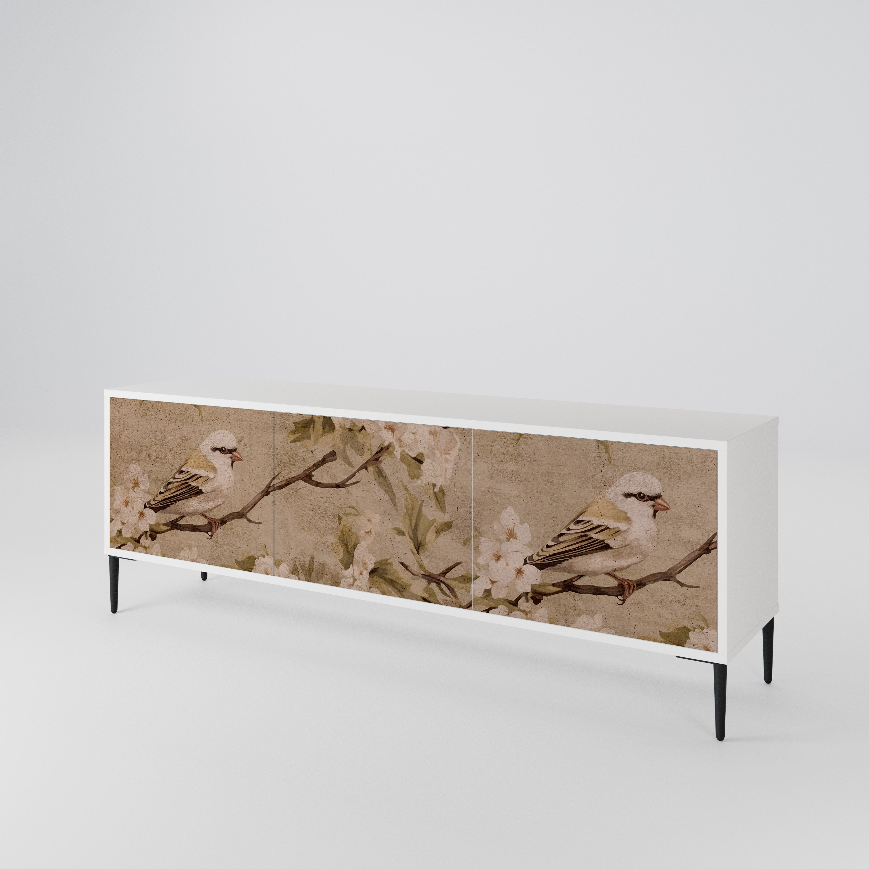 PETAL DISTINGUISH Mueble de TV de 3 Puertas