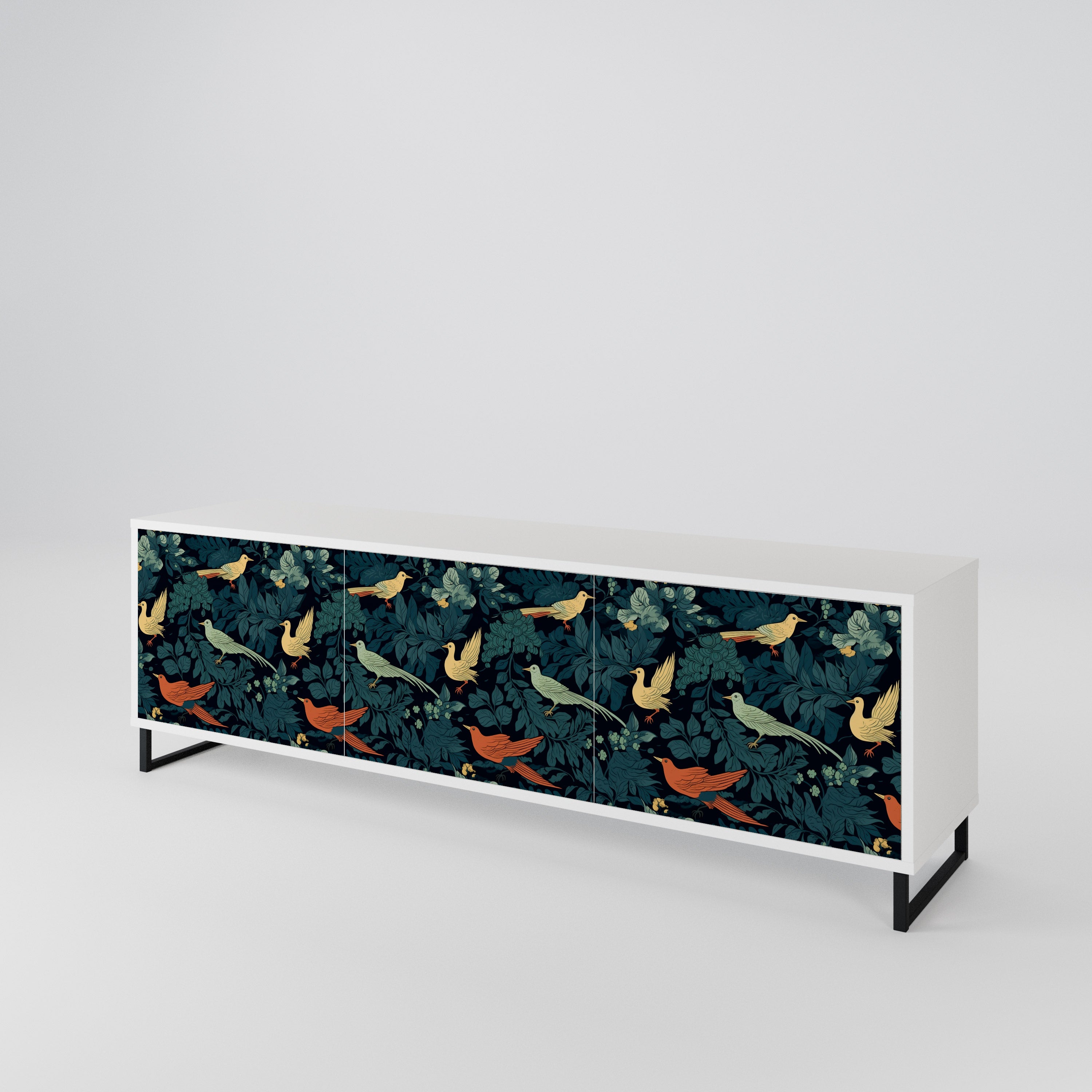 FOWL ORNAMENT Mueble de TV de 3 Puertas