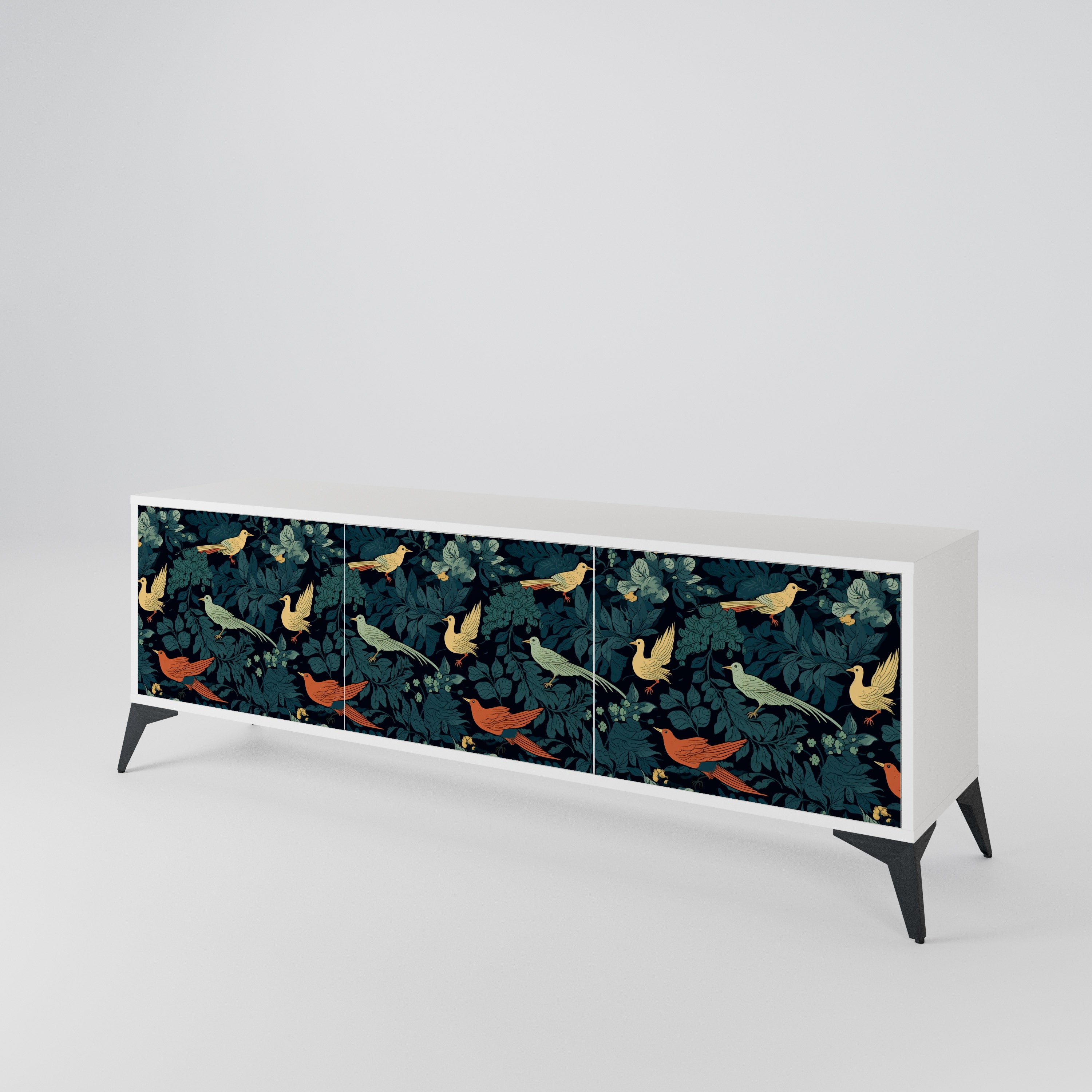 FOWL ORNAMENT Mueble de TV de 3 Puertas