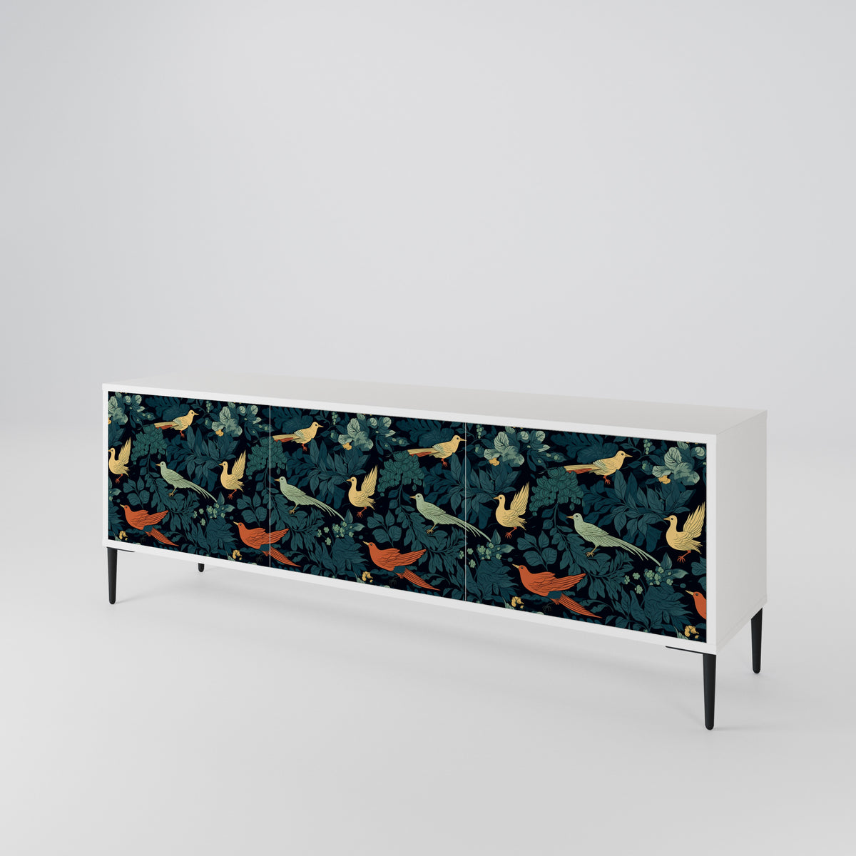 FOWL ORNAMENT Mueble de TV de 3 Puertas