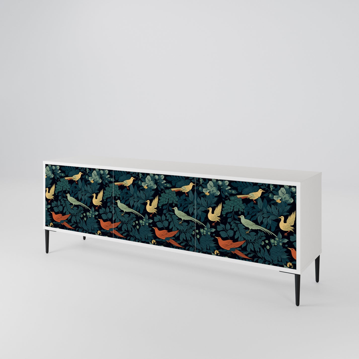 FOWL ORNAMENT Mueble de TV de 3 Puertas