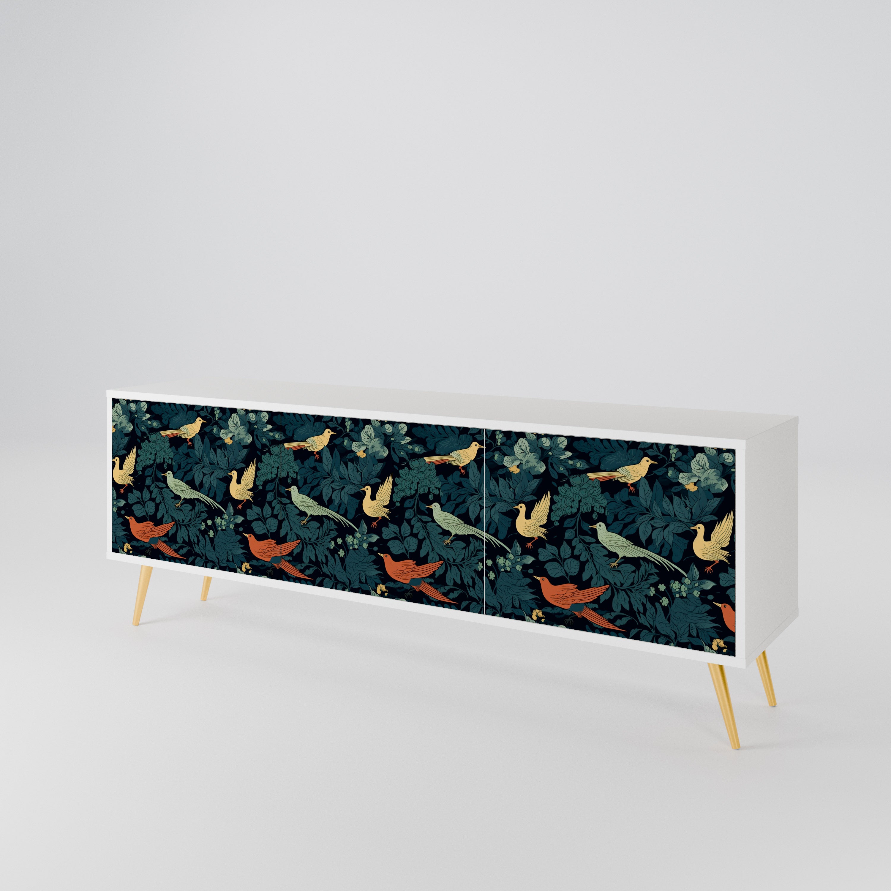 FOWL ORNAMENT Mueble de TV de 3 Puertas