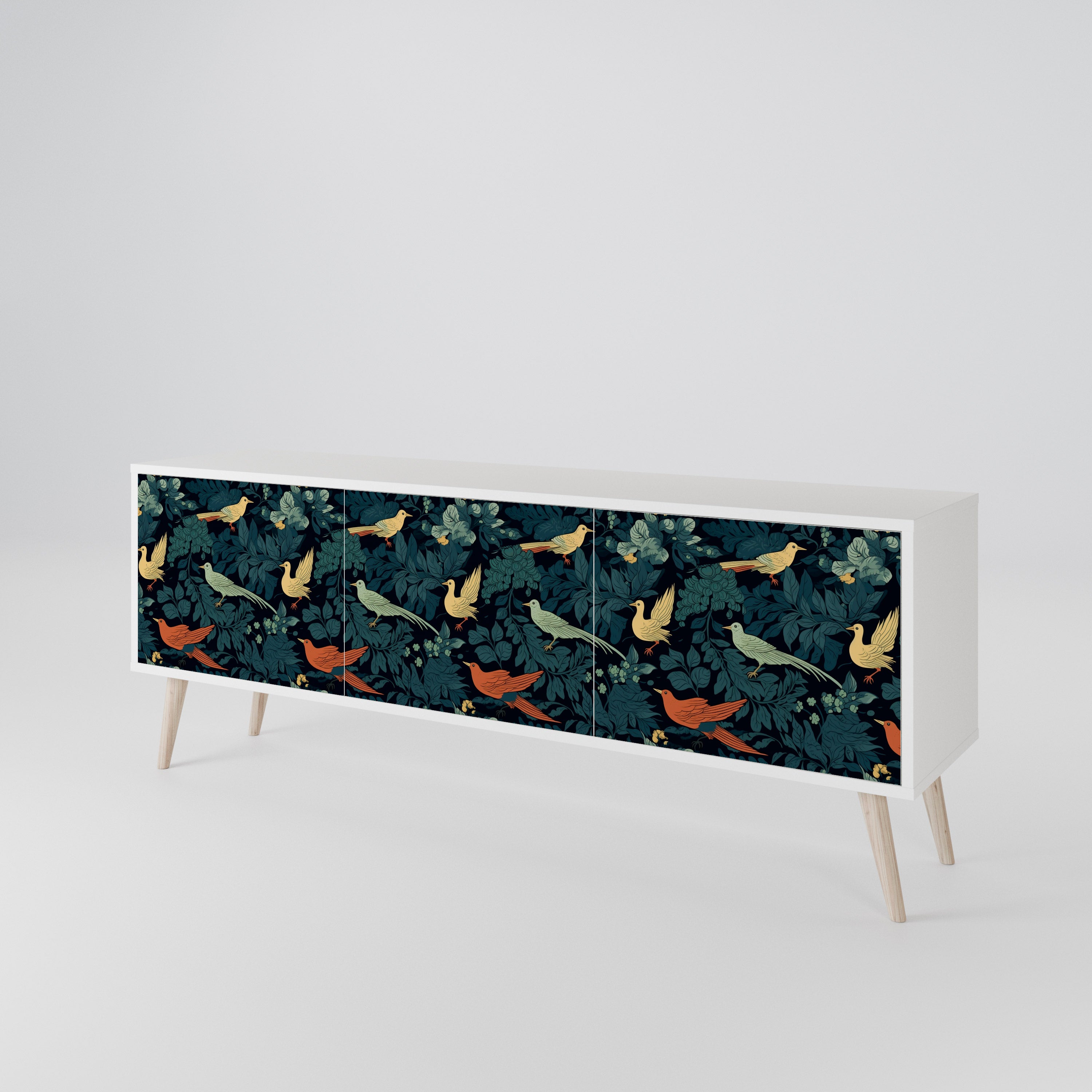 FOWL ORNAMENT Mueble de TV de 3 Puertas