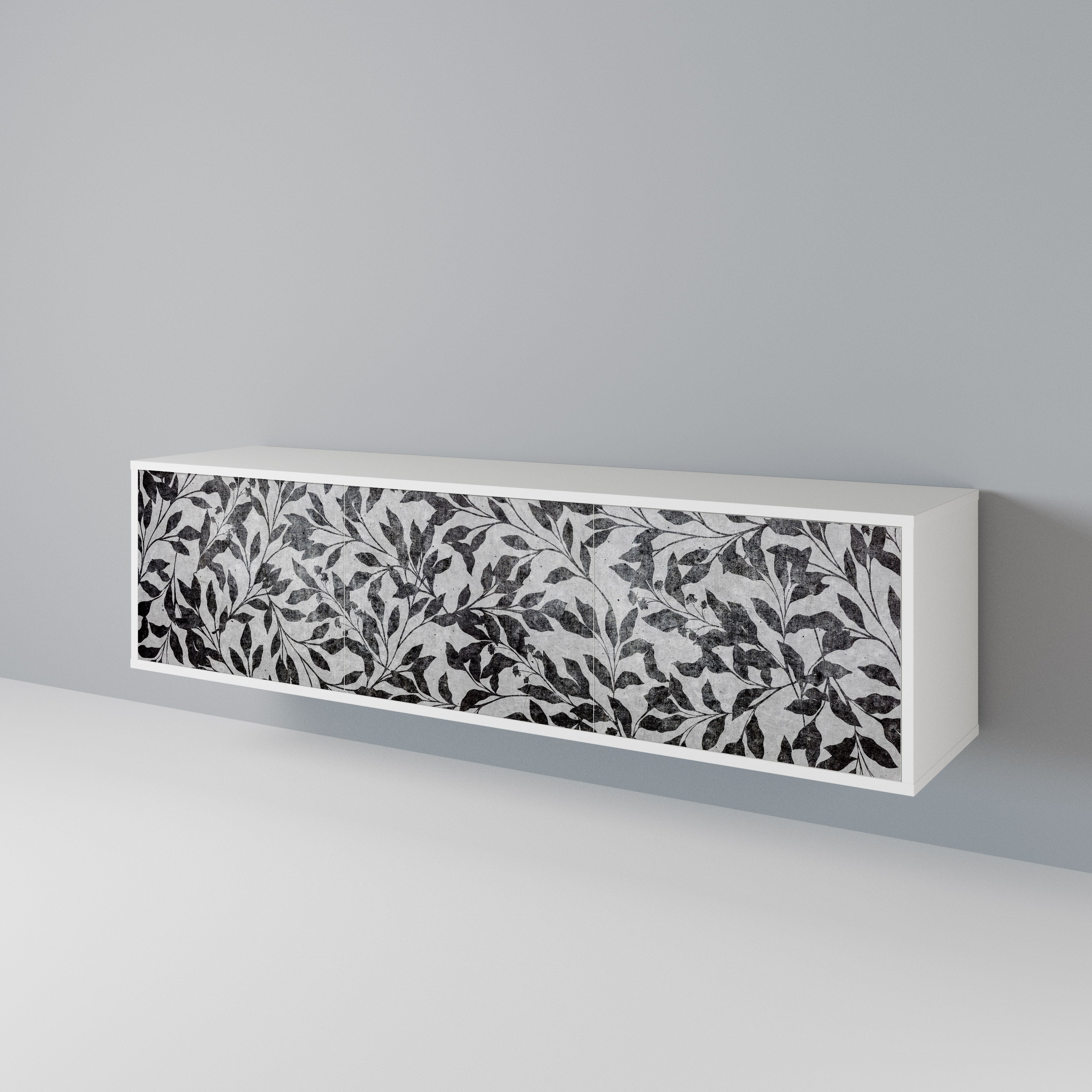 CHARCOAL SPROUT Mueble de TV de 3 Puertas