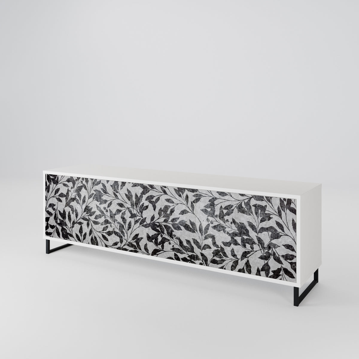 CHARCOAL SPROUT Mueble de TV de 3 Puertas