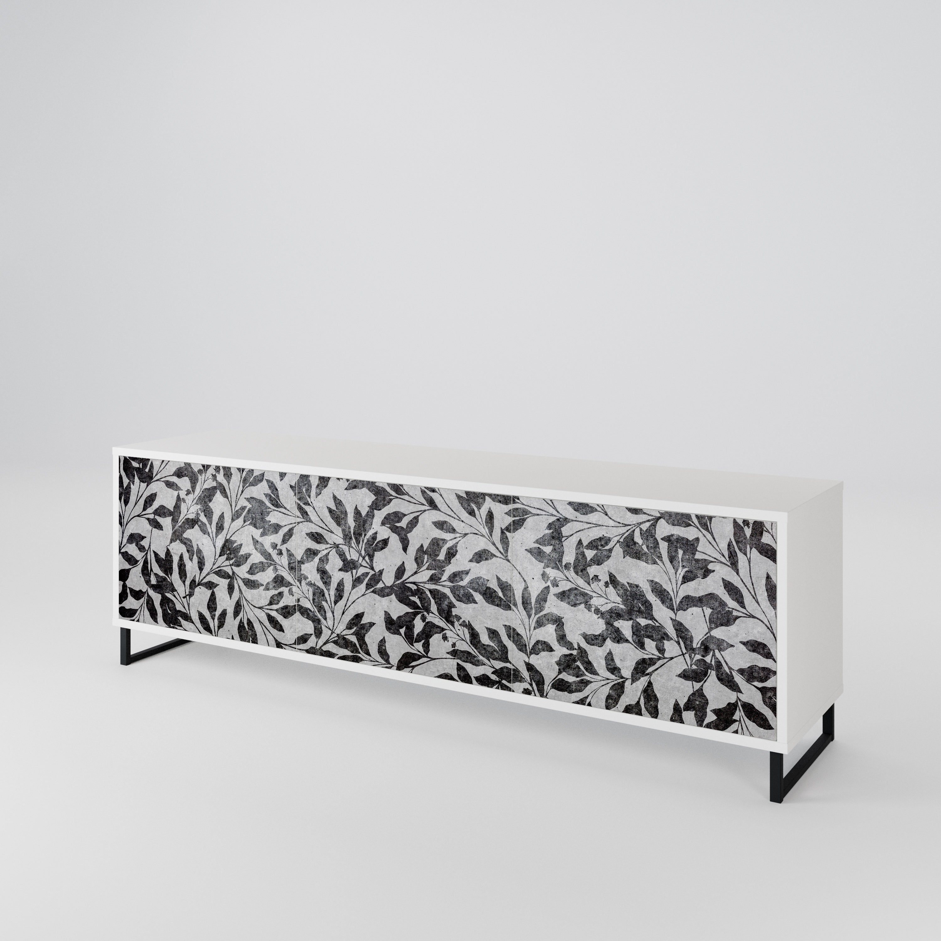 CHARCOAL SPROUT Mueble de TV de 3 Puertas