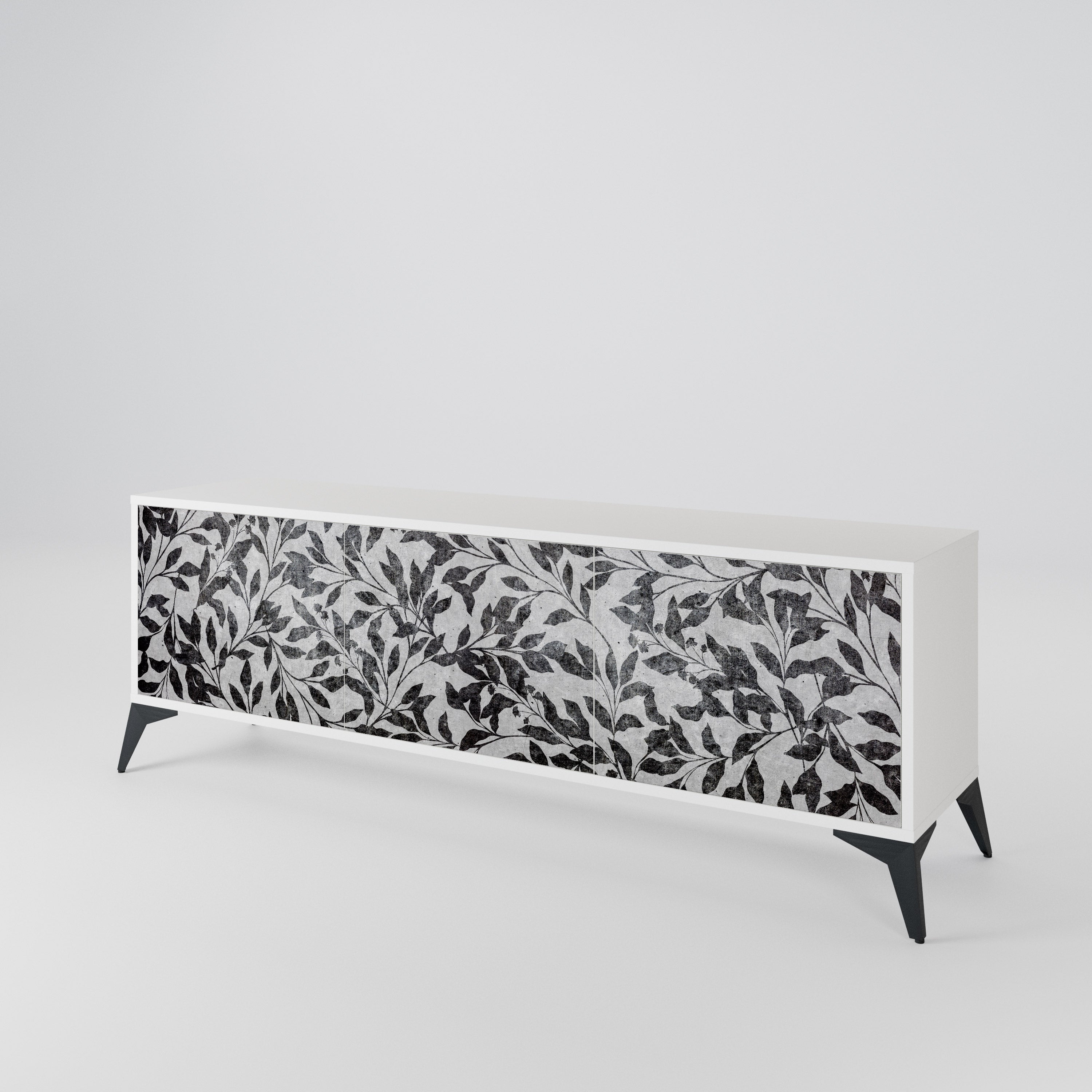 CHARCOAL SPROUT Mueble de TV de 3 Puertas