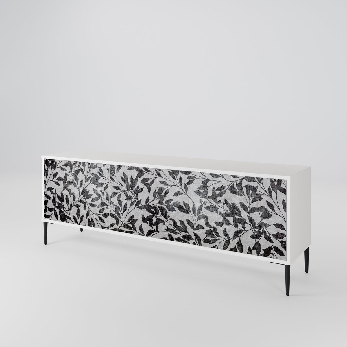 CHARCOAL SPROUT Mueble de TV de 3 Puertas