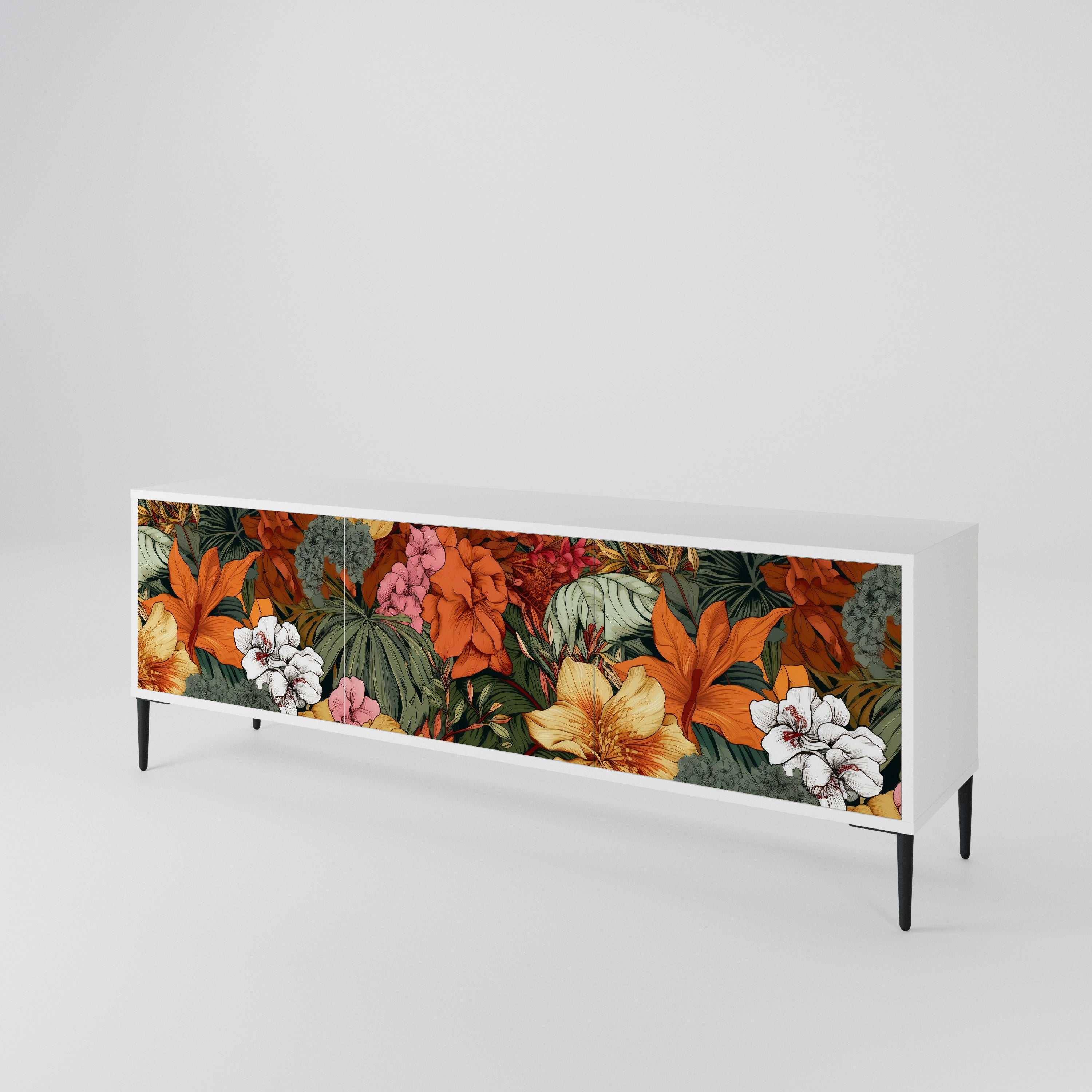RADIANT FLORA Mueble de TV de 3 Puertas