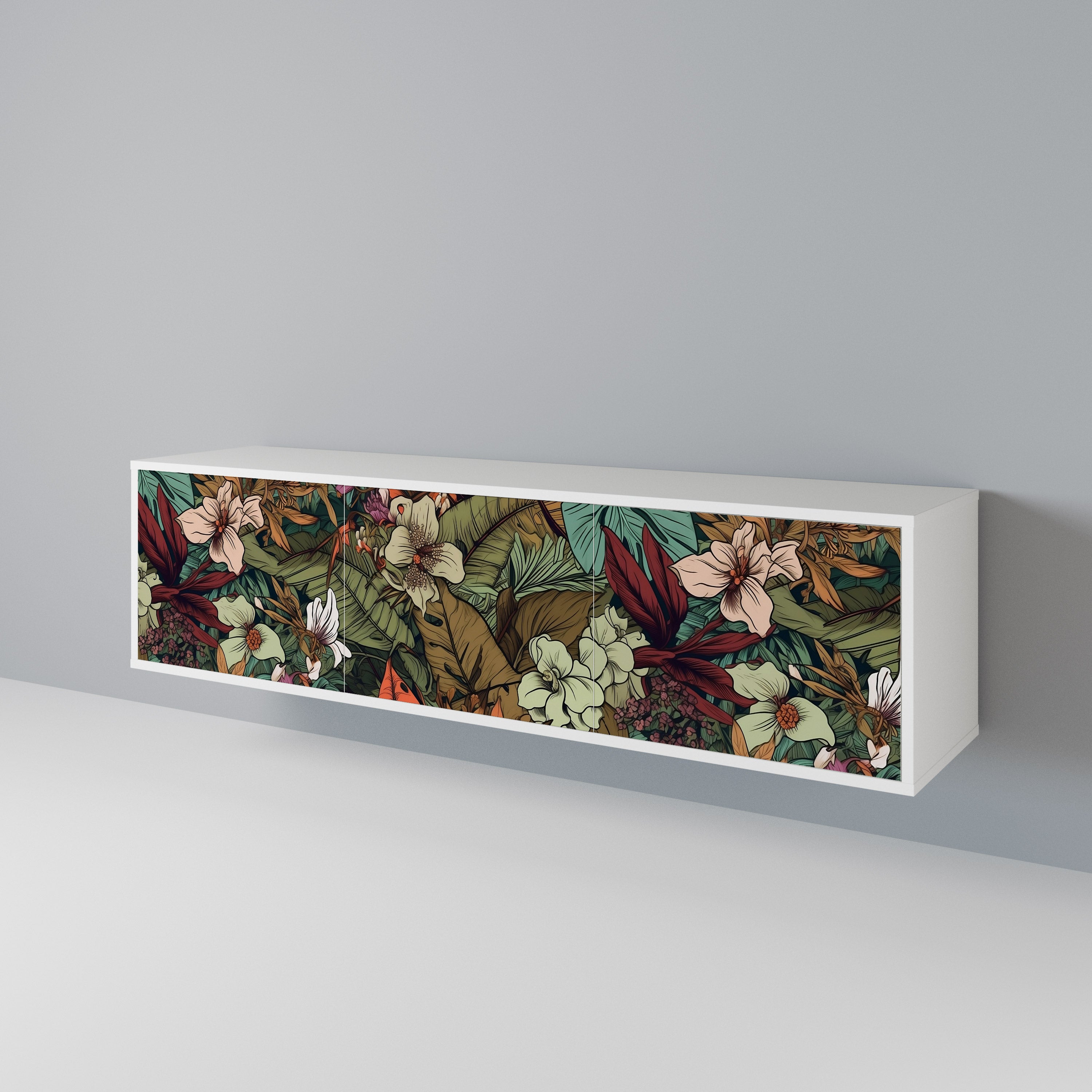 BOTANICAL EMERGENCE Mueble de TV de 3 Puertas