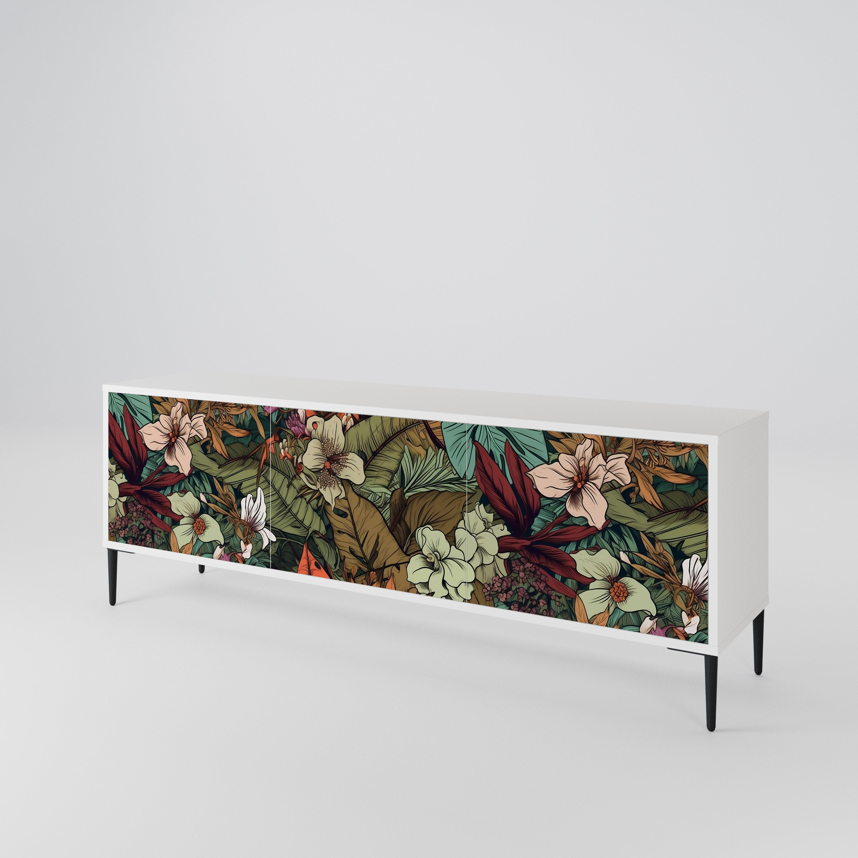 BOTANICAL EMERGENCE Mueble de TV de 3 Puertas