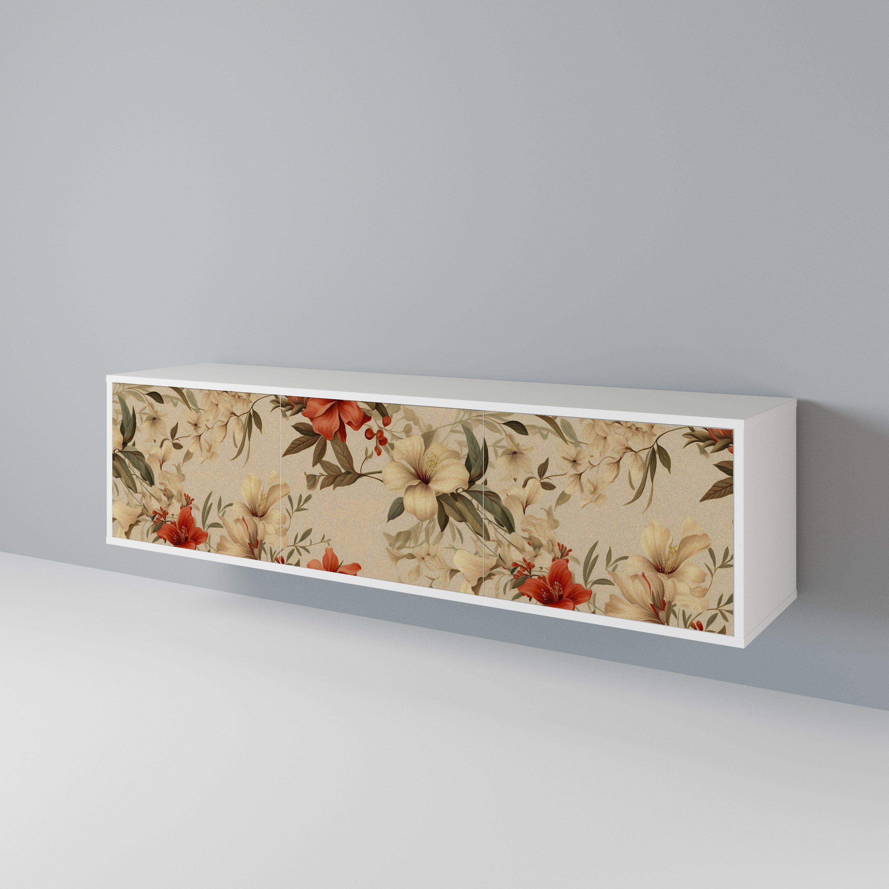 BLOOMING HARMONY Mueble de TV de 3 Puertas