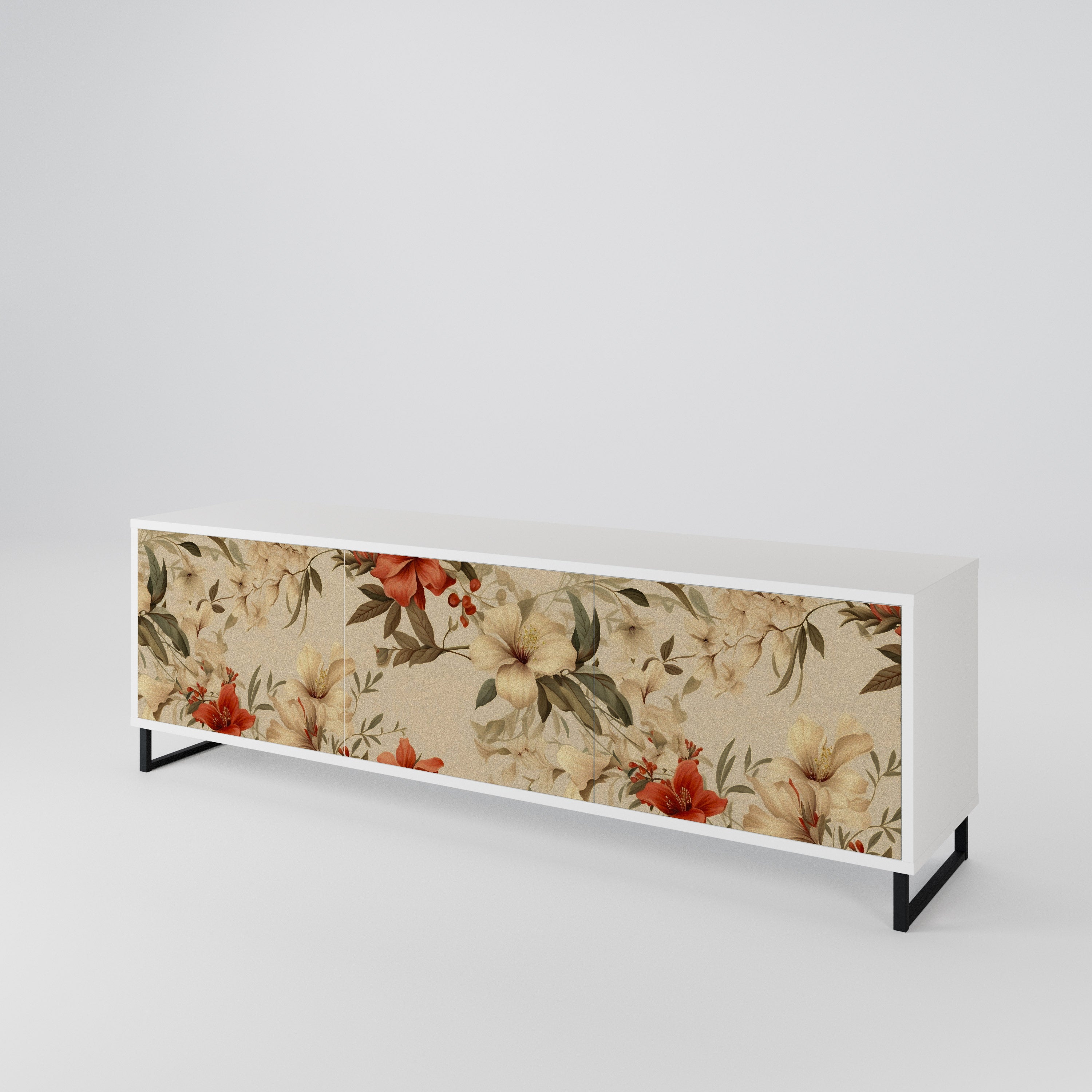 BLOOMING HARMONY Mueble de TV de 3 Puertas