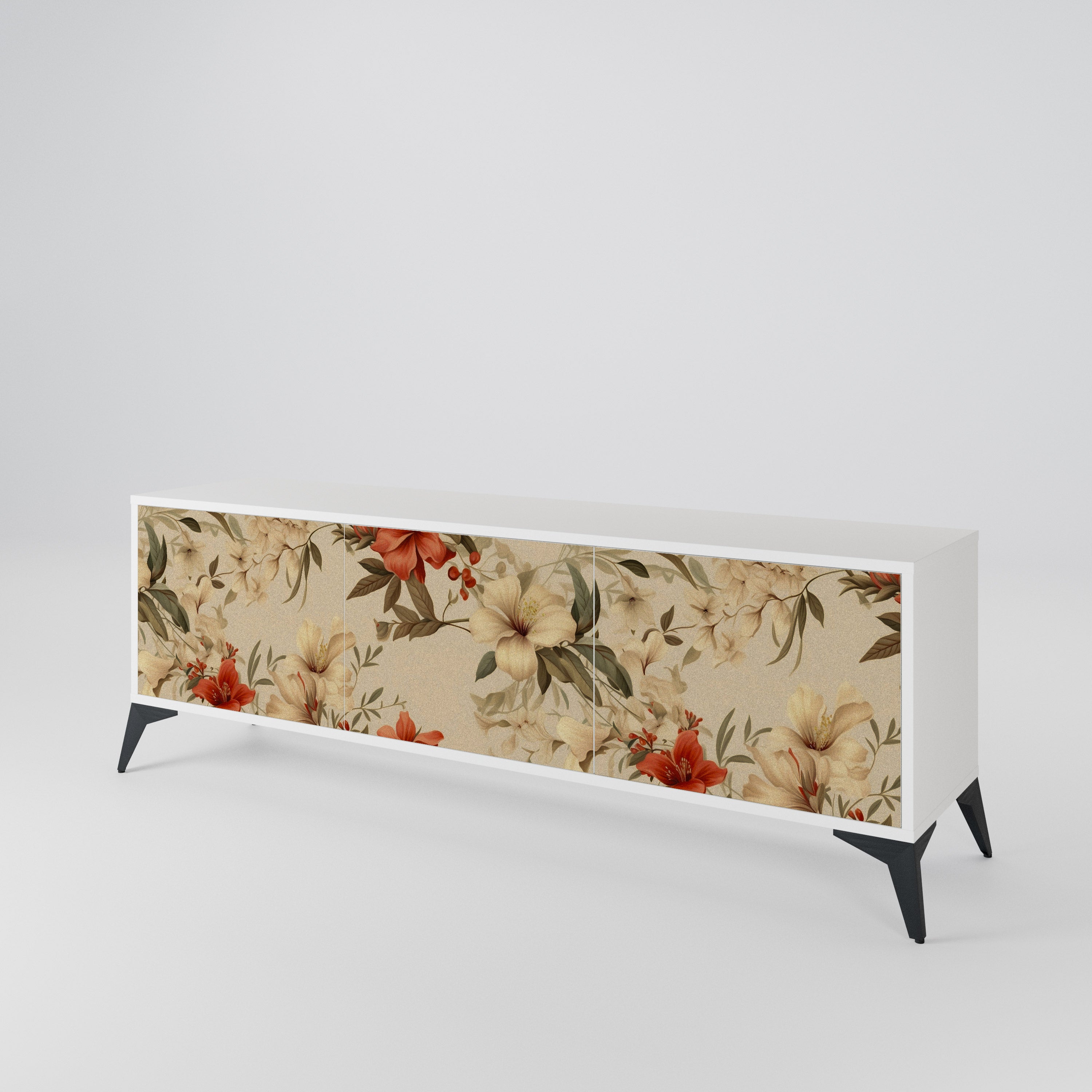 BLOOMING HARMONY Mueble de TV de 3 Puertas
