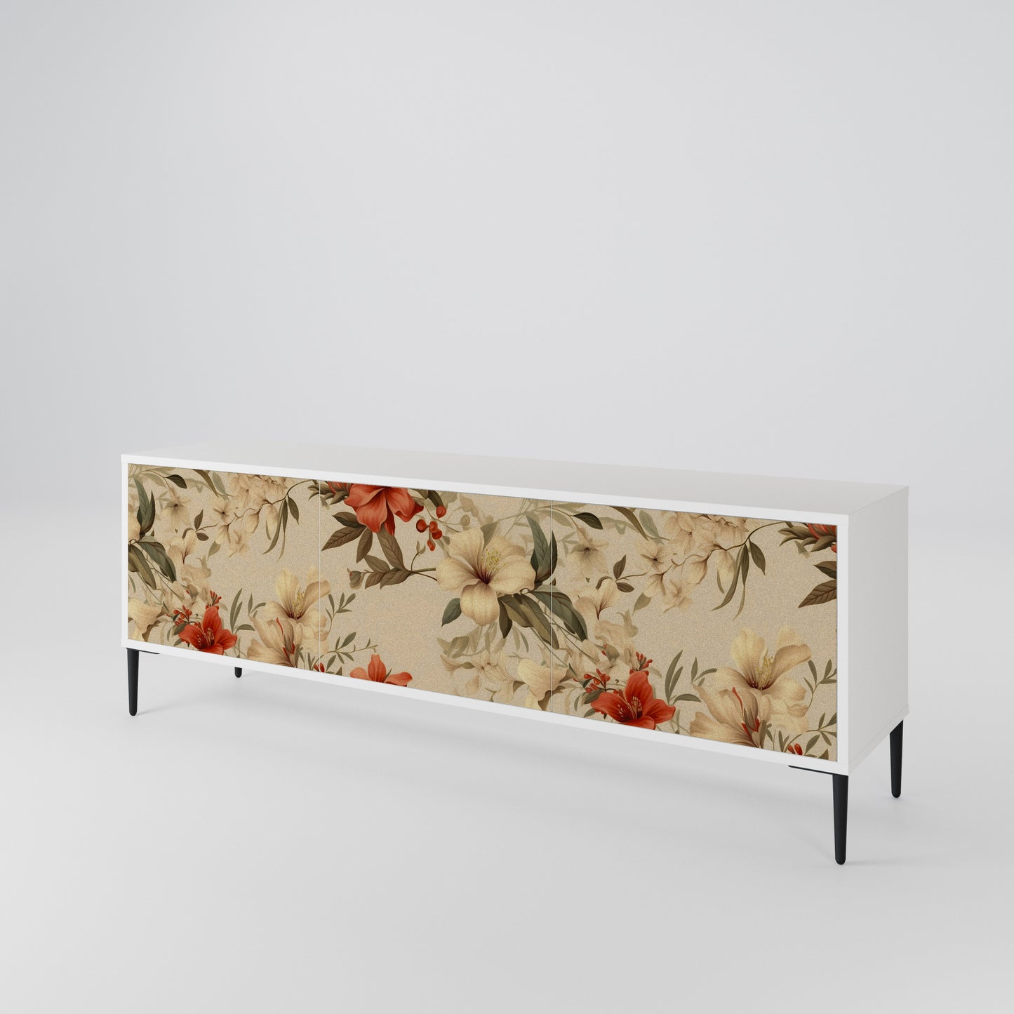BLOOMING HARMONY Mueble de TV de 3 Puertas