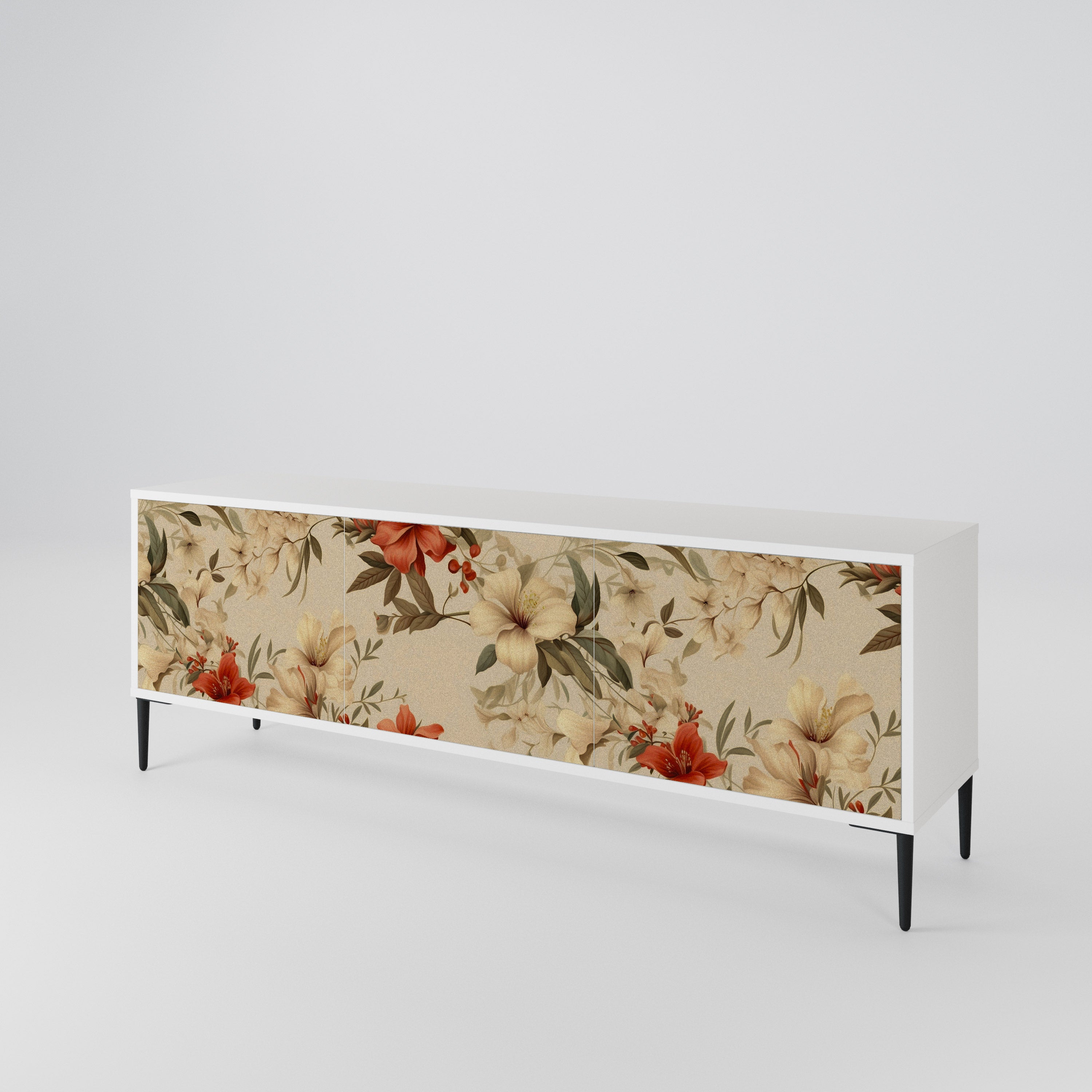 BLOOMING HARMONY Mueble de TV de 3 Puertas
