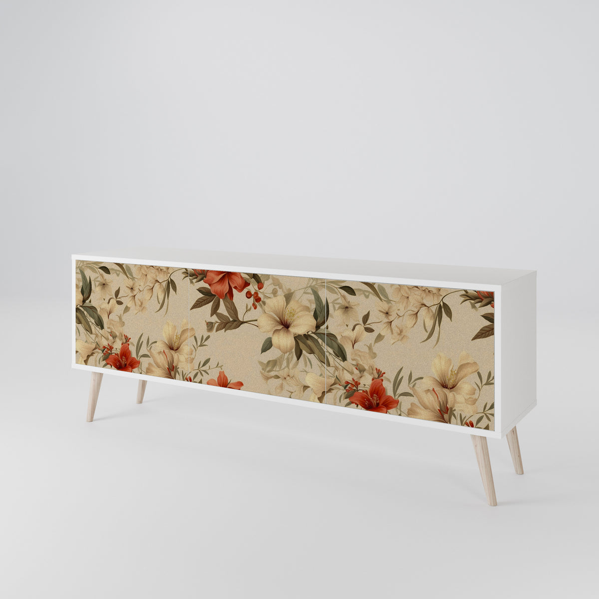 BLOOMING HARMONY Mueble de TV de 3 Puertas