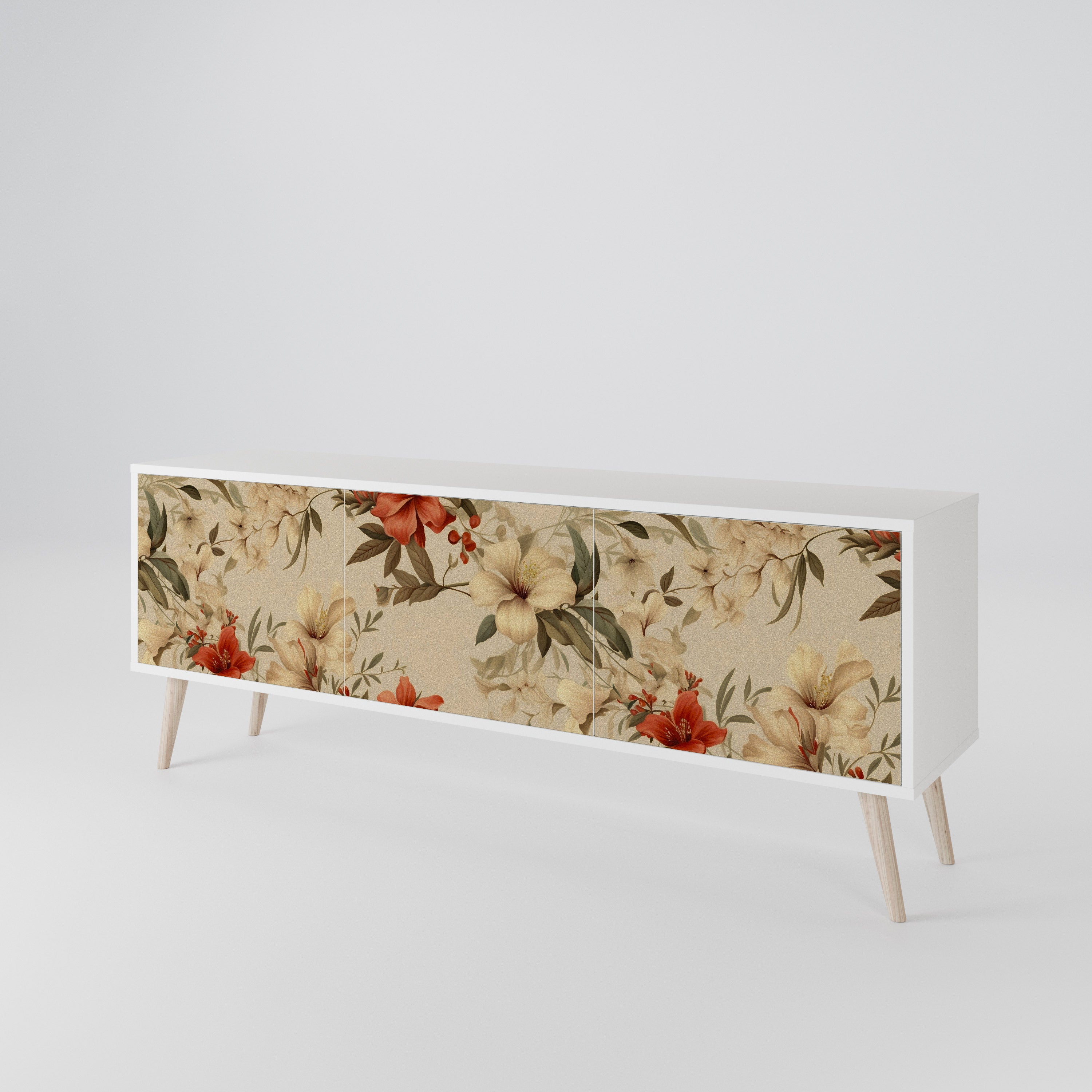 BLOOMING HARMONY Mueble de TV de 3 Puertas