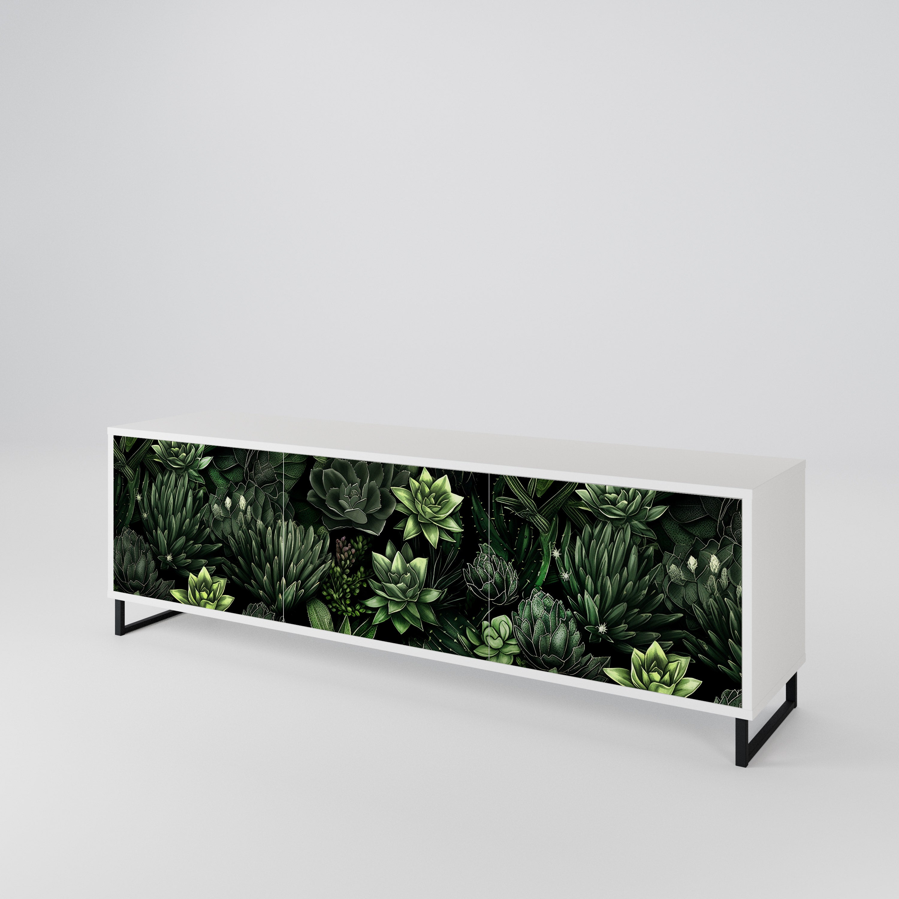 SUCCULENT JUNGLE Mueble de TV de 3 Puertas