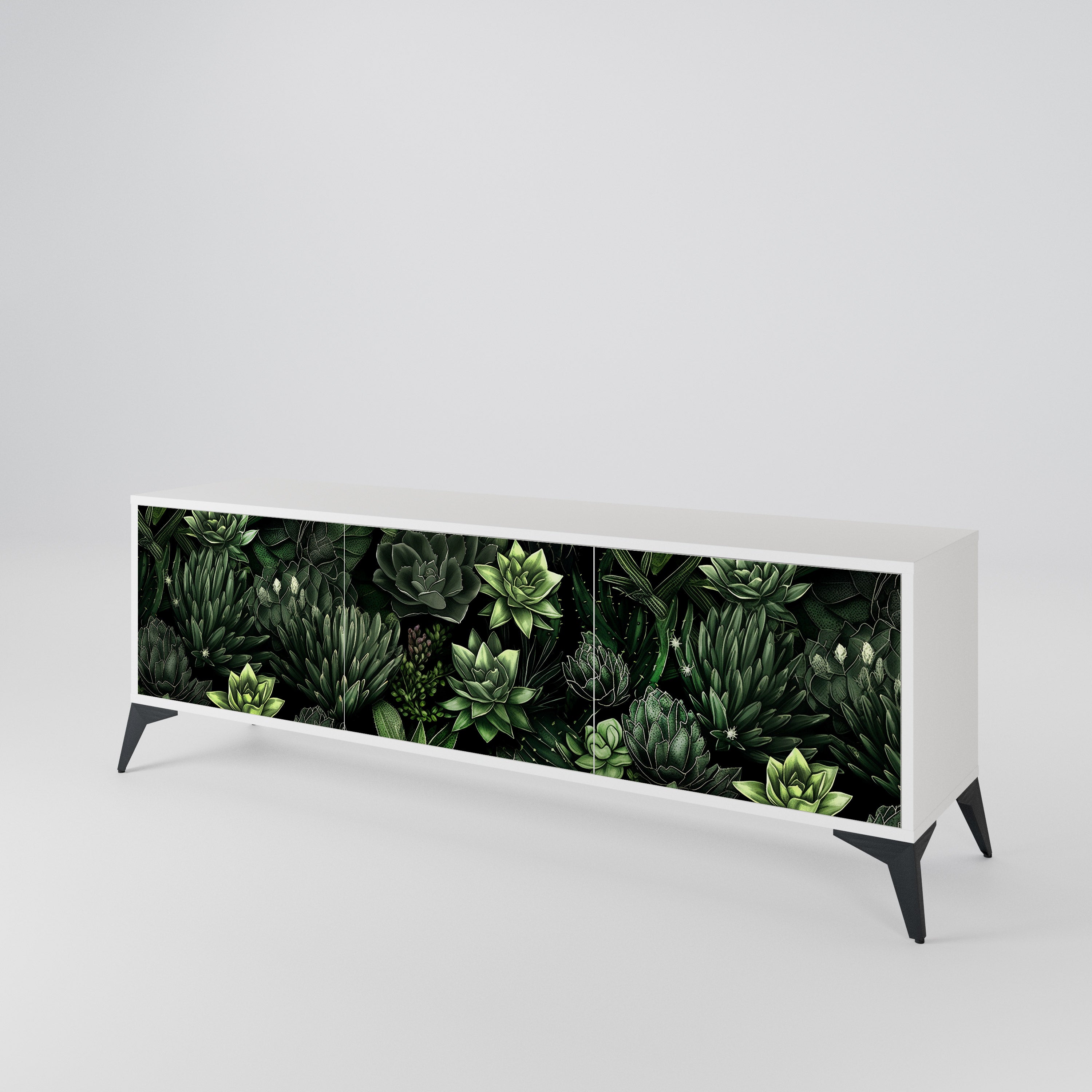 SUCCULENT JUNGLE Mueble de TV de 3 Puertas