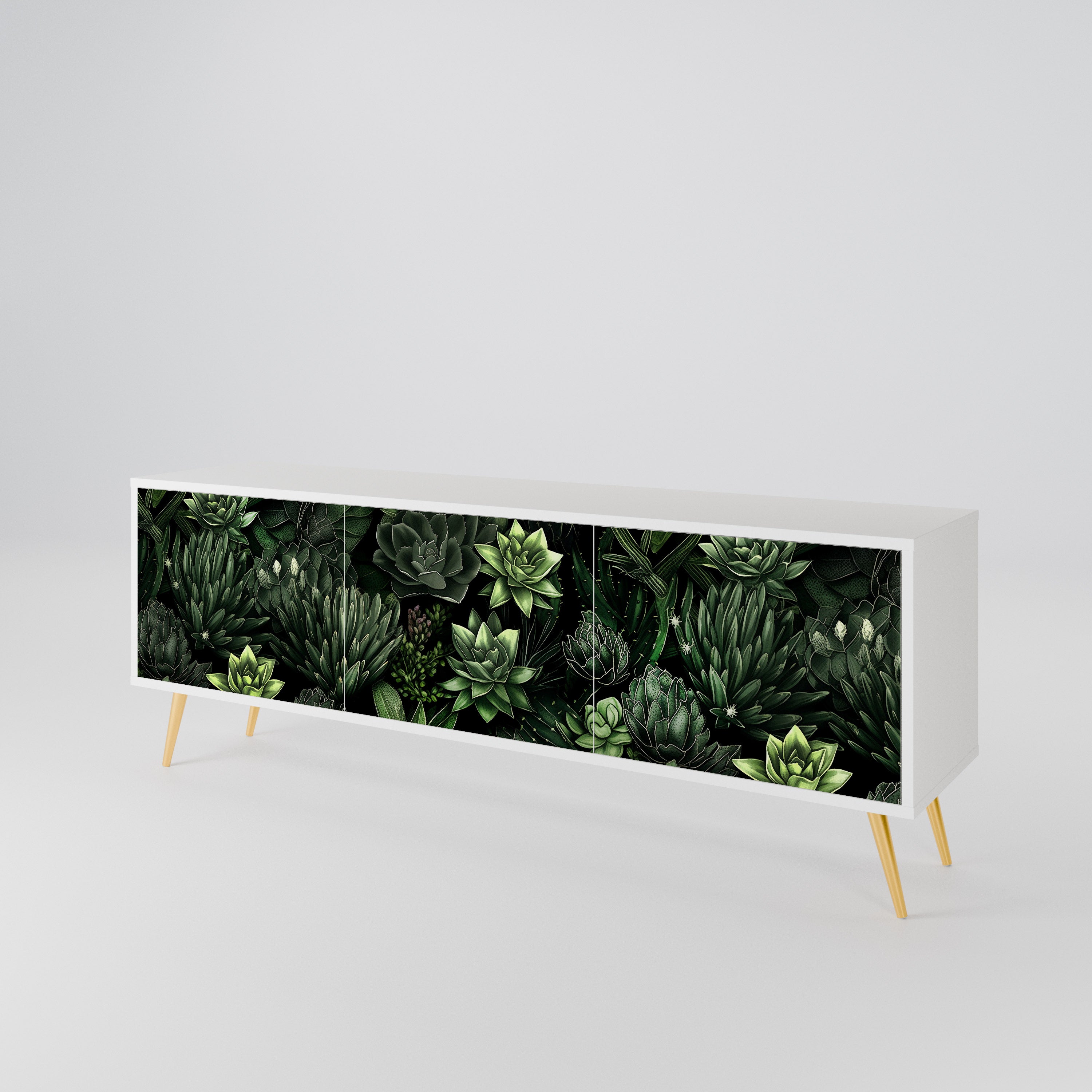 SUCCULENT JUNGLE Mueble de TV de 3 Puertas