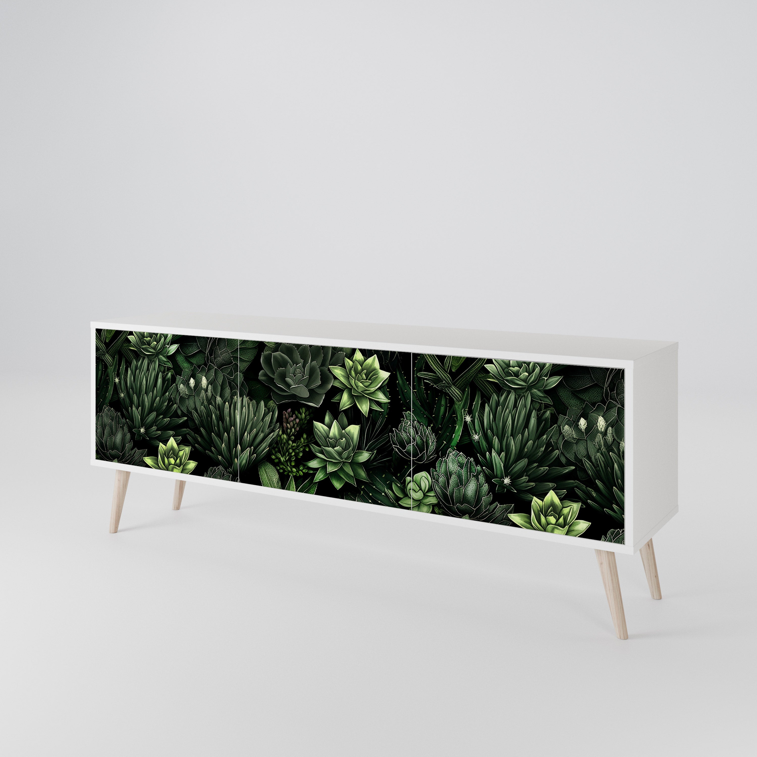 SUCCULENT JUNGLE Mueble de TV de 3 Puertas