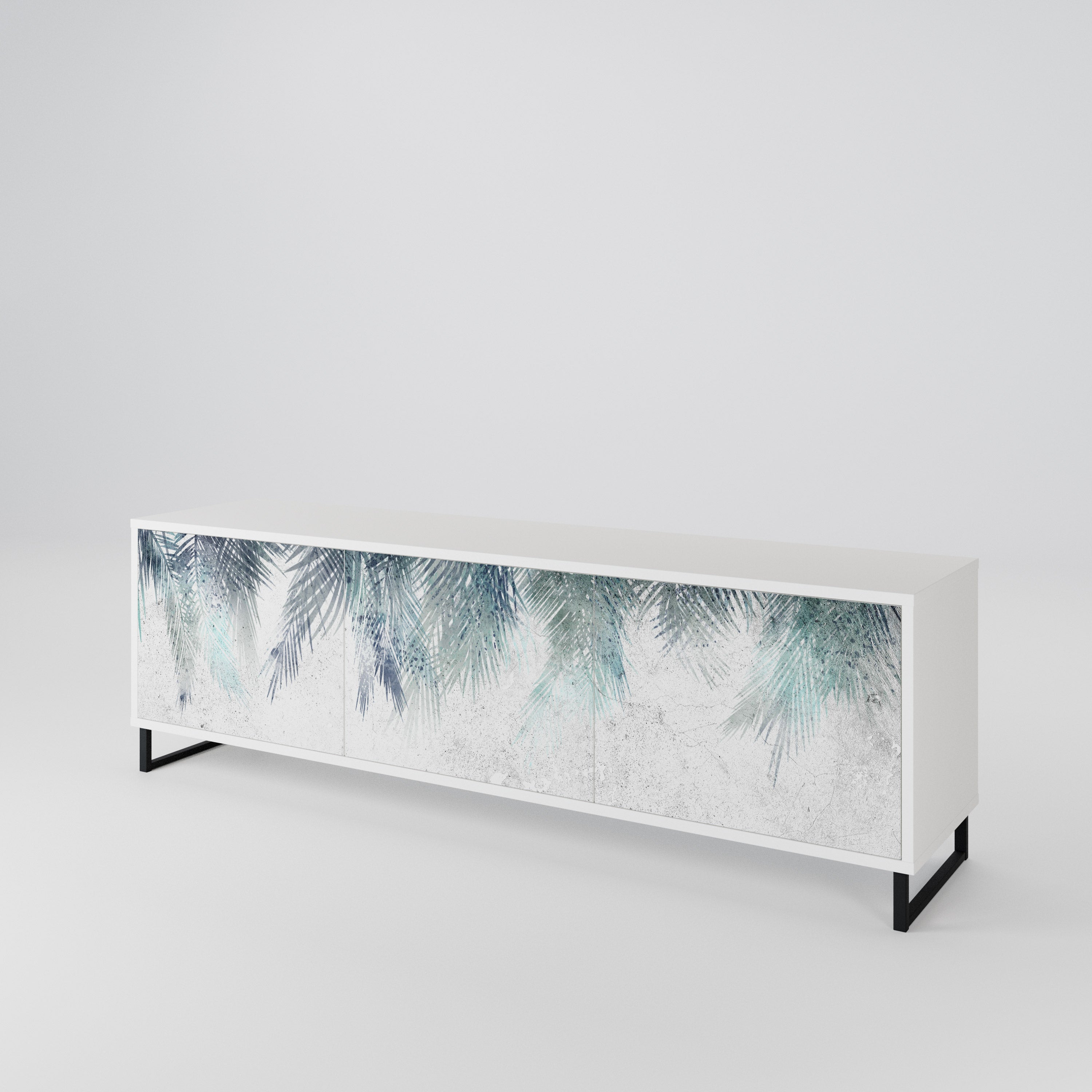 PALM VEIL Mueble de TV de 3 Puertas