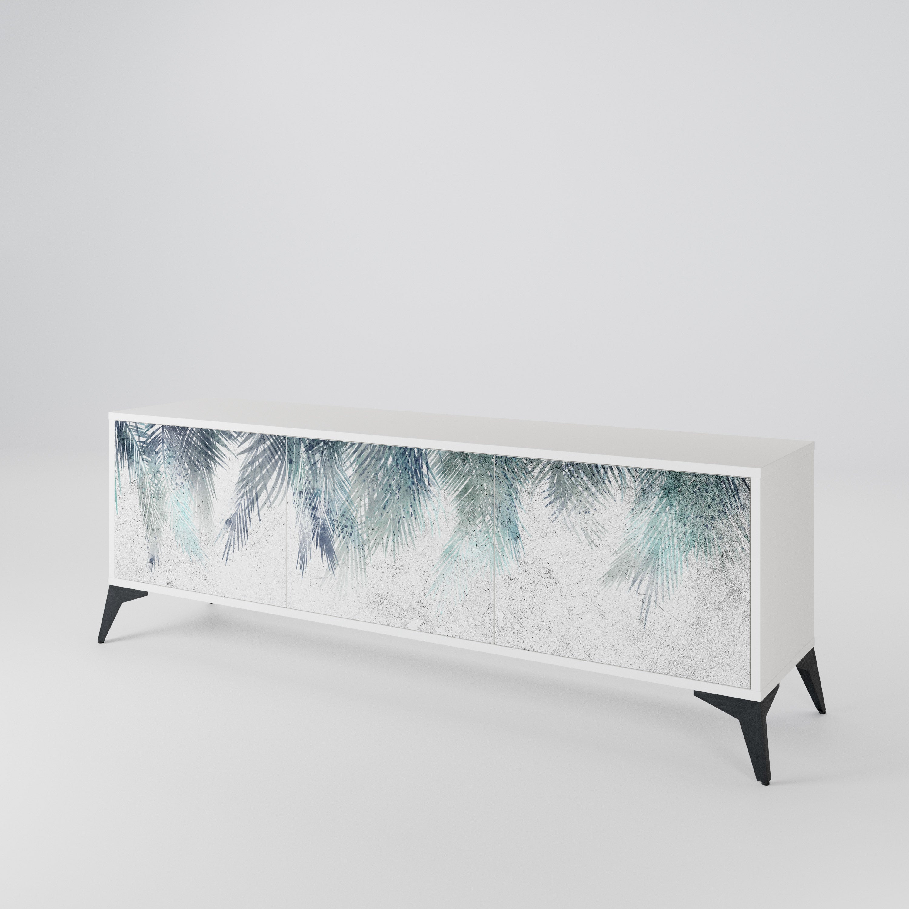 PALM VEIL Mueble de TV de 3 Puertas